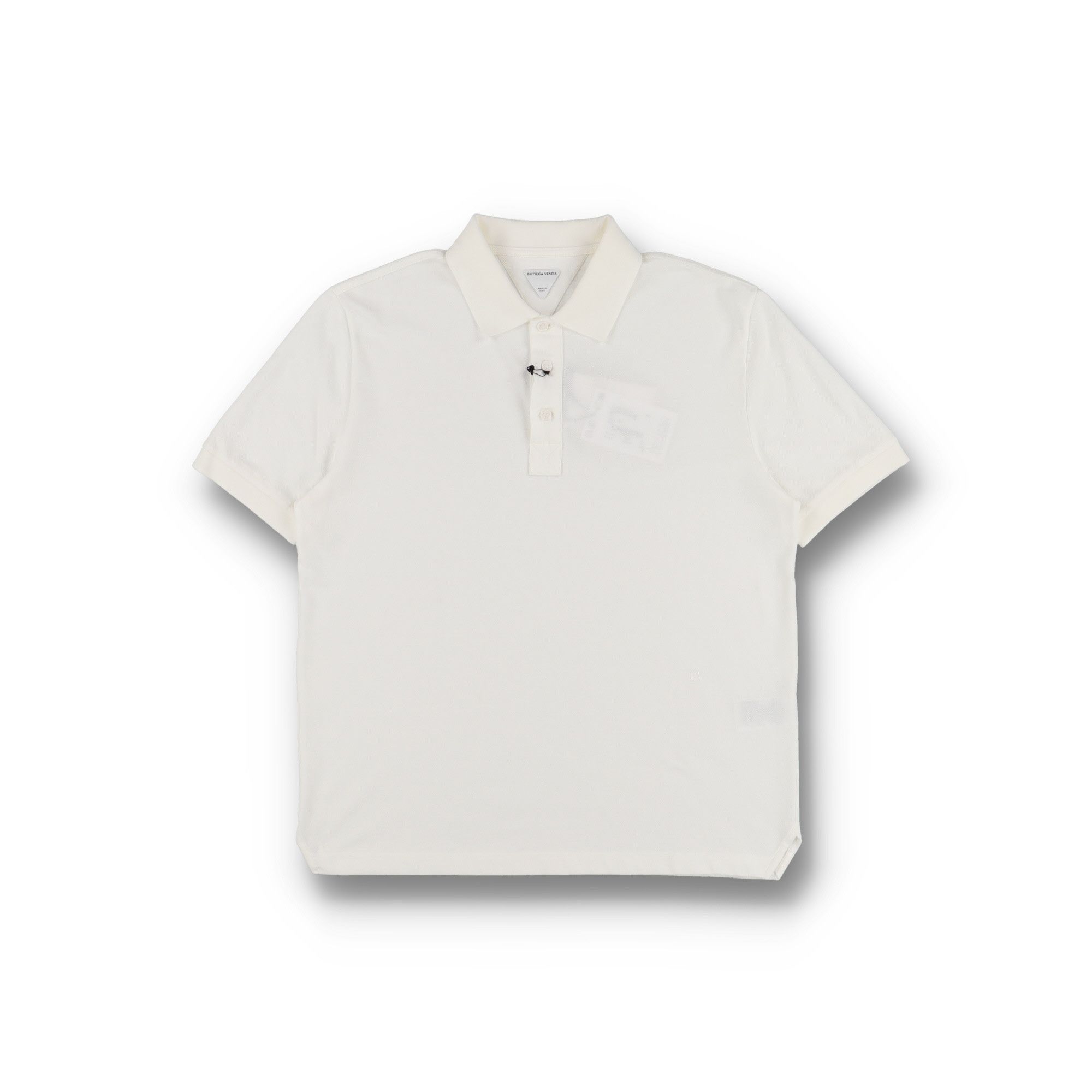 Chalk White Embroidered Logo Cotton Piquet Polo
