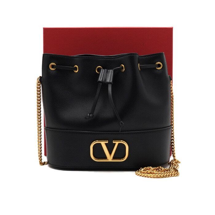 Valentino VLogo Signature Mini Bucket Bag Black Size ONE SIZE - 1 Thumbnail