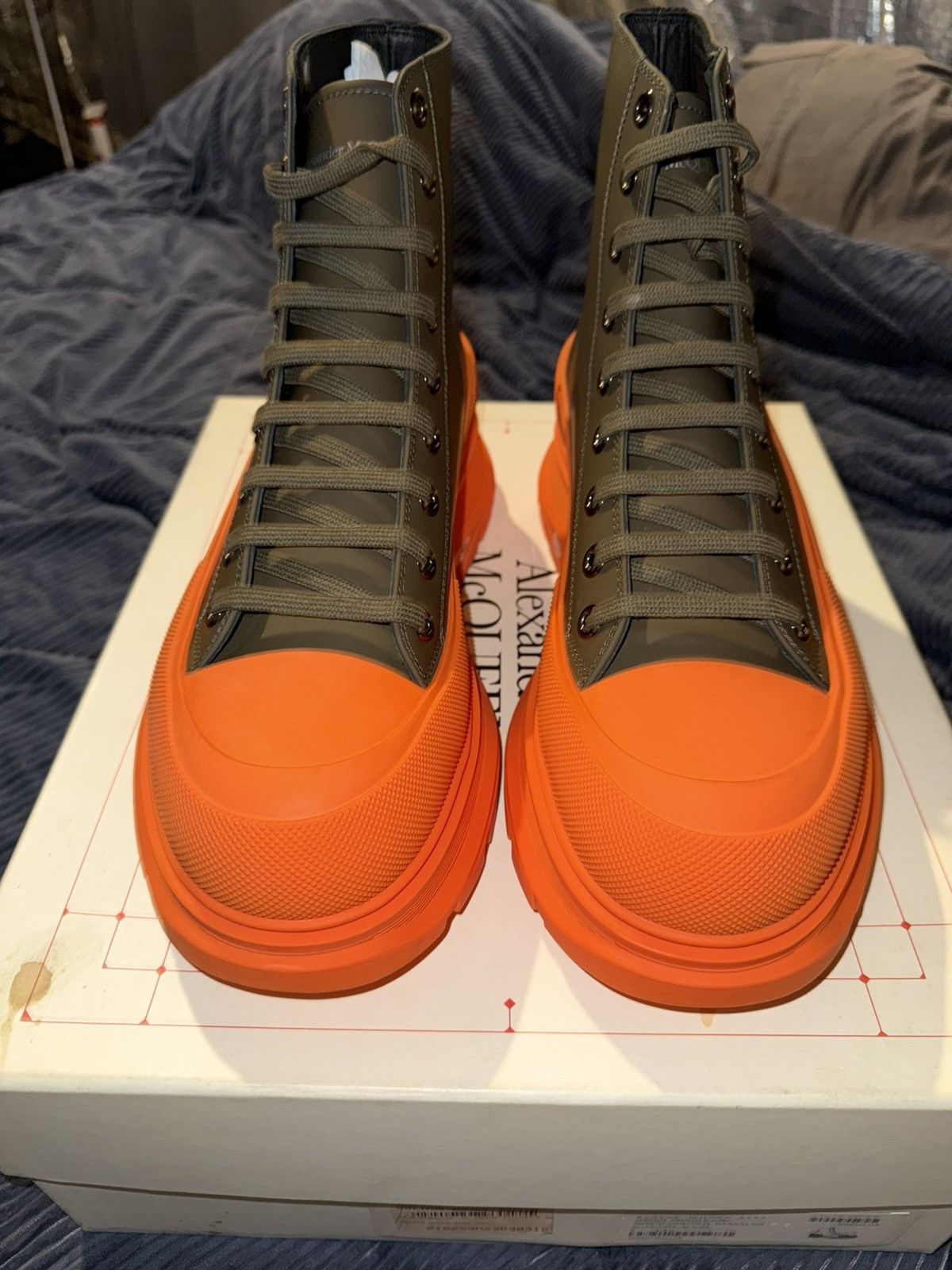 Alexander McQueen Alexander Mcqueen Ssense Exclusive Tread Slick Boots Size US 11.5 / EU 44-45 - 1 Thumbnail