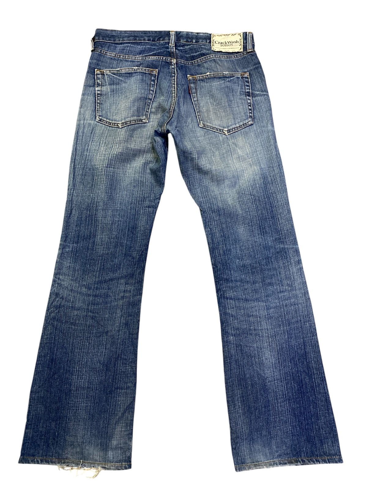 If Six Was Nine × Vintage Vintage Crack Wash Bobson Flare Denim Size US 32 / EU 48 - 10 Thumbnail