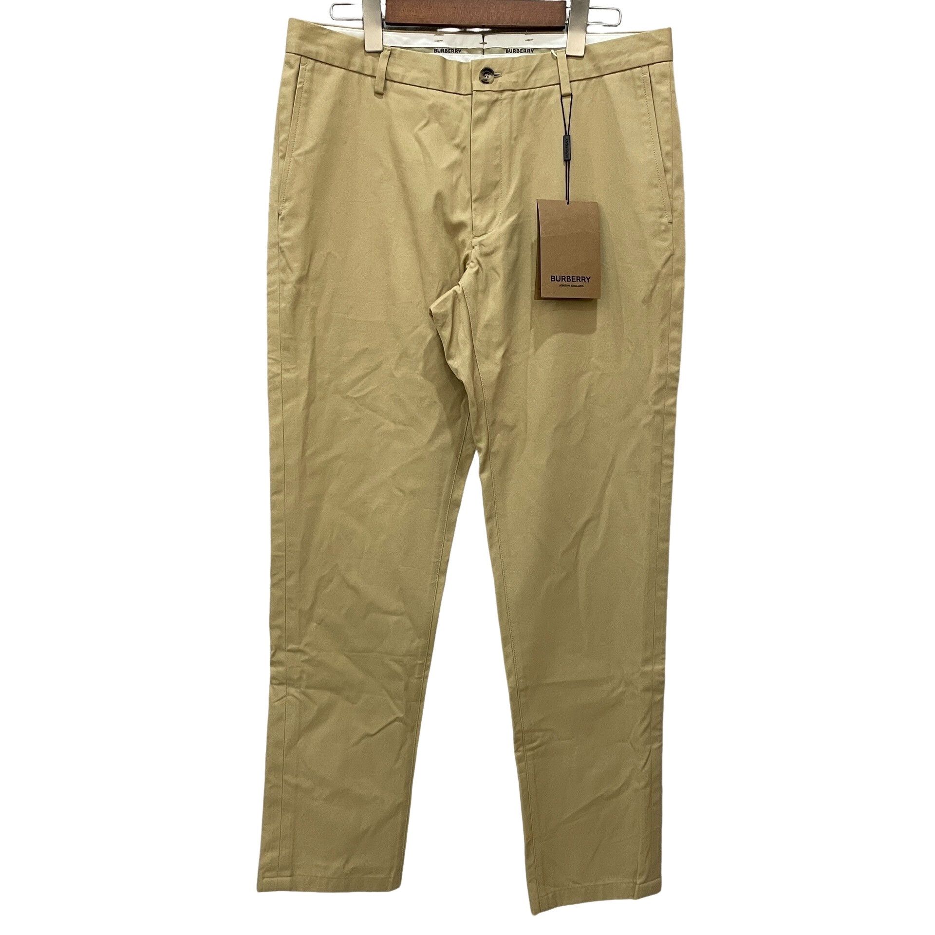 Burberry Burberry Beige Cotton Casual Pants 34 Size US 34 / EU 50 - 1 Thumbnail