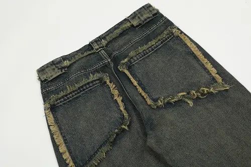 CokeMagic #33 Heavy Craft Washed Distressed Faded Jeans Size US 35 - 8 Thumbnail