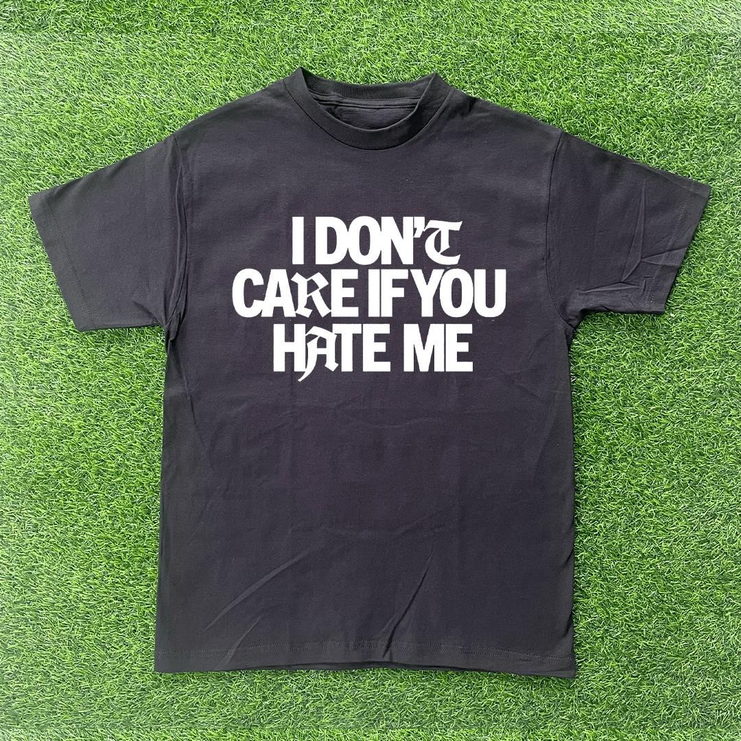 Vintage I DONT CARE IF YOU HATE ME TSHIRT Size US L / EU 52-54 / 3 - 1 Preview