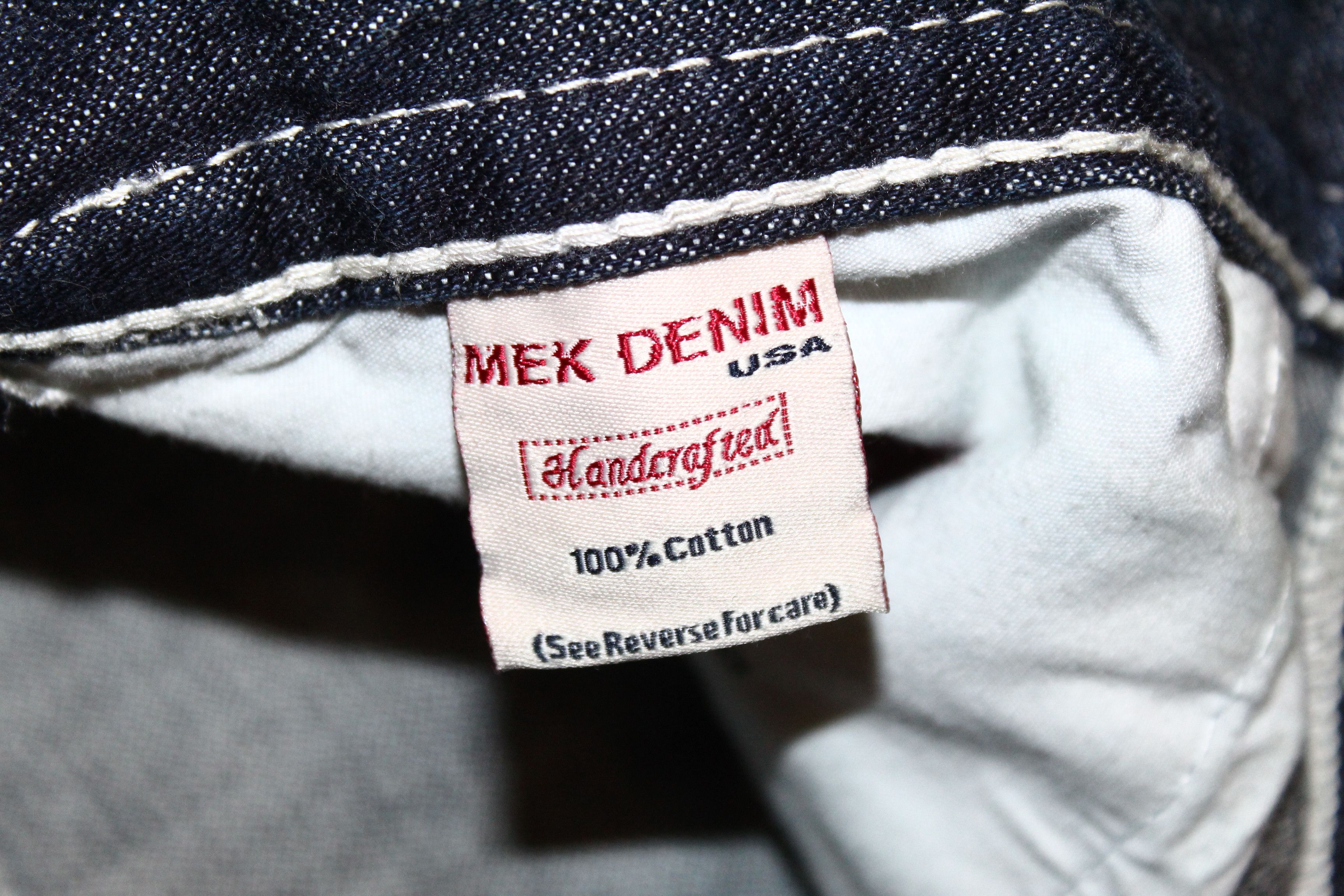 Mek Denim Y2K💥MEK DENIM USA Handcrafted Button Fly Baggy Rap Jeans Size US 33 - 6 Thumbnail