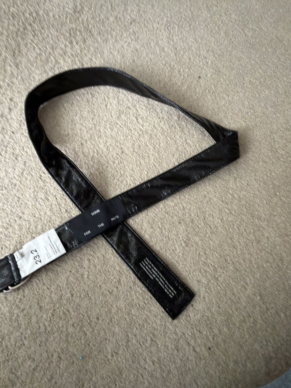 Song For The Mute Song for the Mute Nail Black lacquer d ring belt Size ONE SIZE - 3 Thumbnail