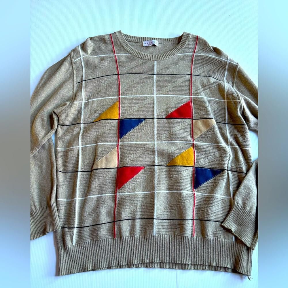 Designer Brocca Made in Italy Merino Wool Sweater Size US M / EU 48-50 / 2 - 1 Thumbnail