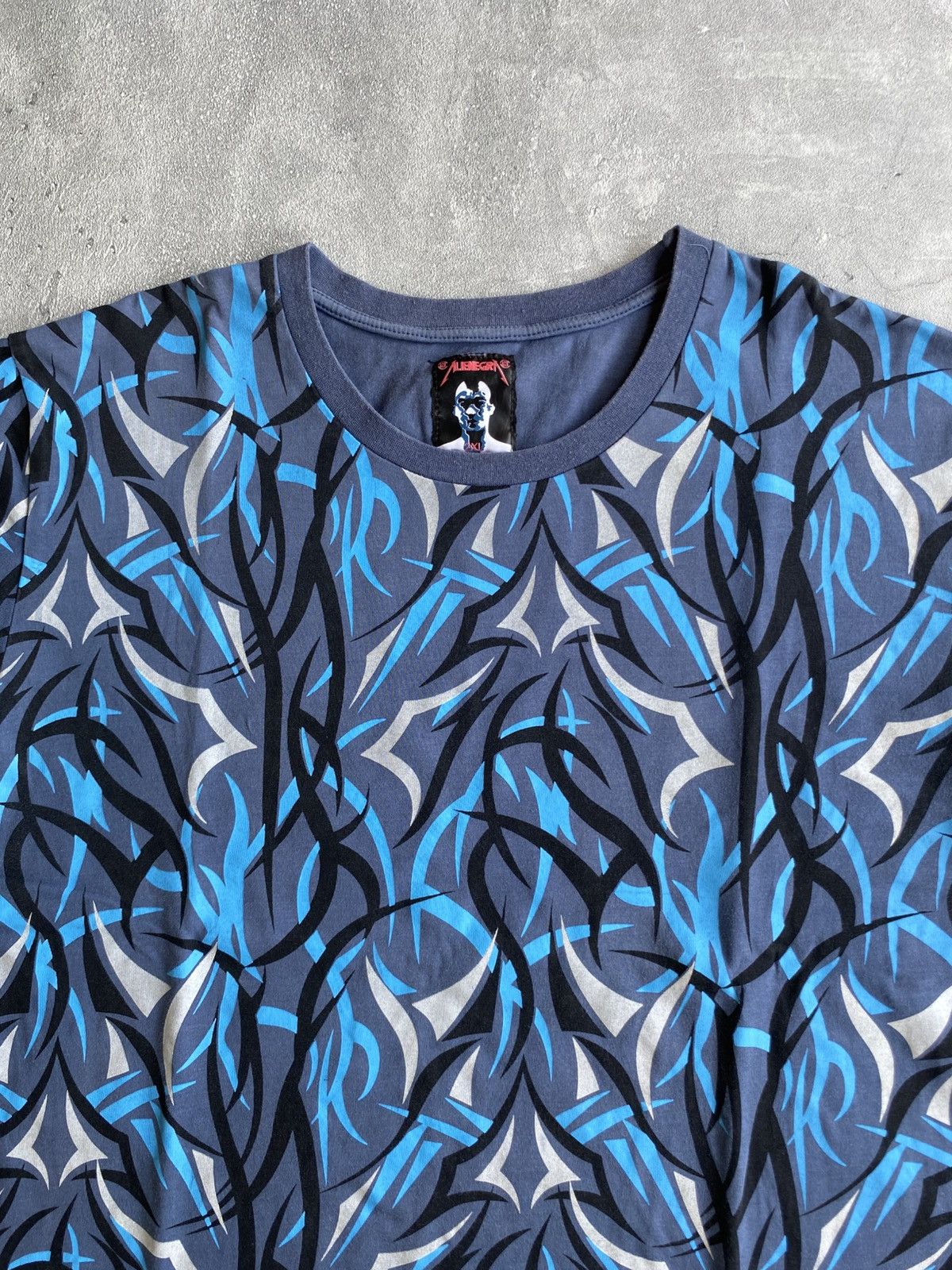 CLOT Clot Alienegra Blue Shirt Size US XXL / EU 58 / 5 - 2 Thumbnail