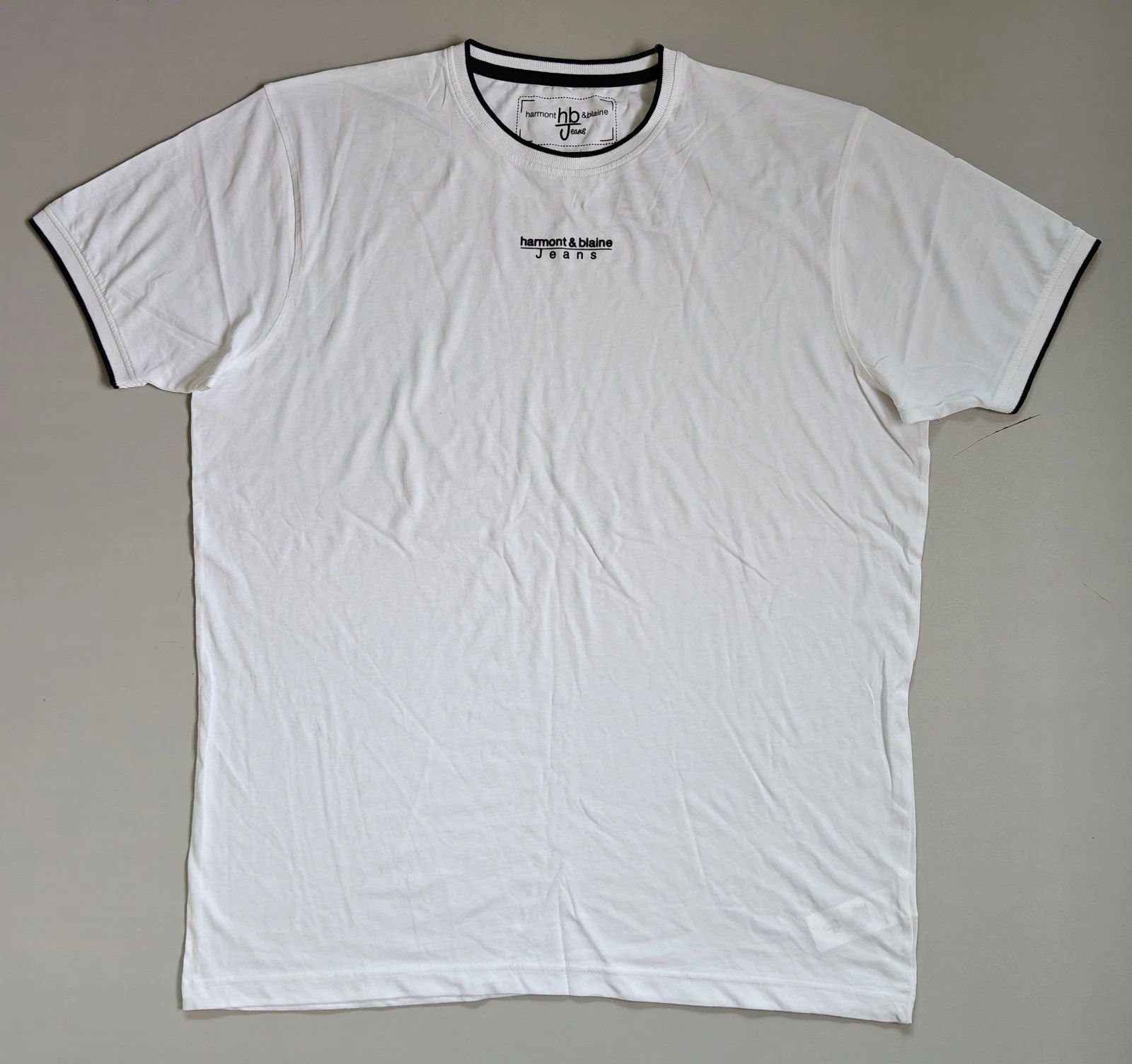 Harmont & Blaine Harmont & Blaine Jeans (HBJ) Crew Neck T-shirt ASM/2073 Size US XXL / EU 58 / 5 - 2 Thumbnail