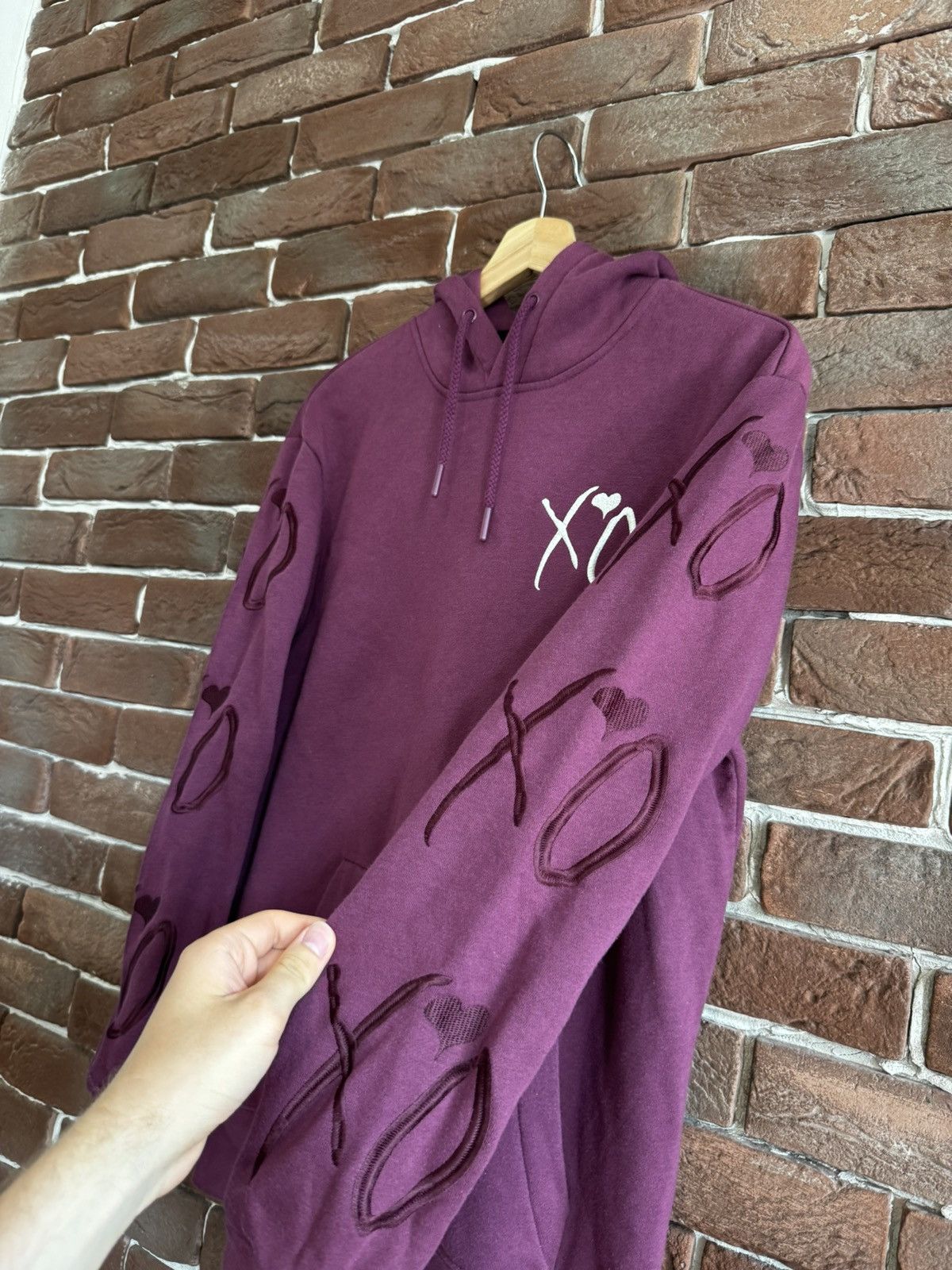 H&M The Weeknd XO Band Hoodie Burgund Rare H&m Collab Streetwear Size US XS / EU 42 / 0 - 3 Thumbnail