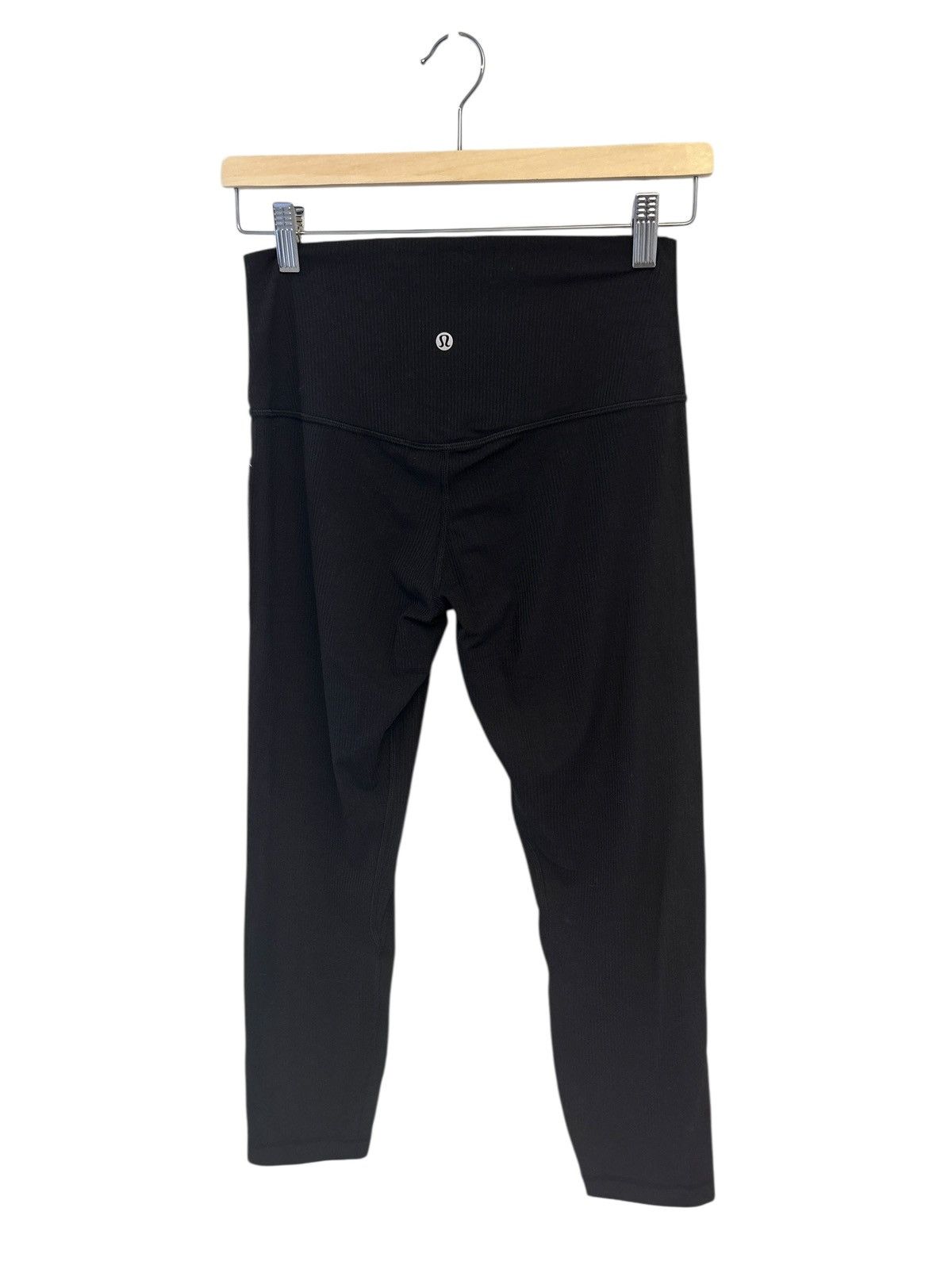 Lululemon Lululemon Align Ribbed HR Crop 23" leggings black size 8 Size 30" / US 8 / IT 44 - 2 Thumbnail