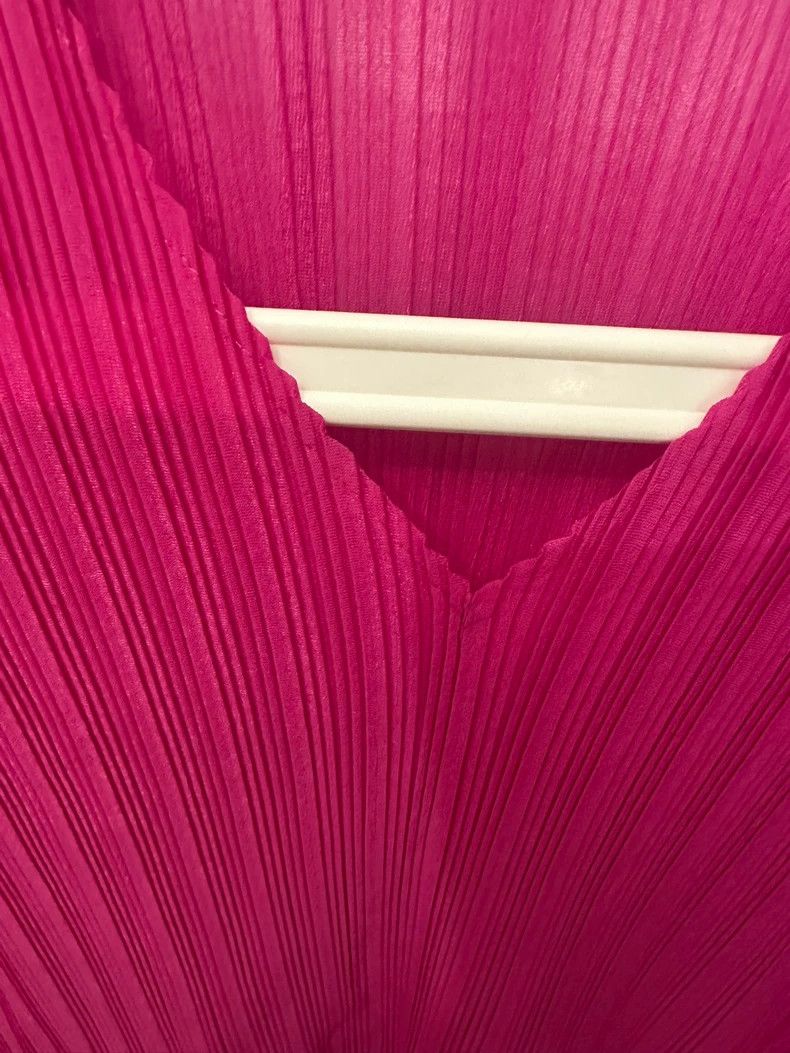Issey Miyake Issey Miyake size:3 Hot pink pleated long-sleeved shirt Size M / US 6-8 / IT 42-44 - 7 Thumbnail
