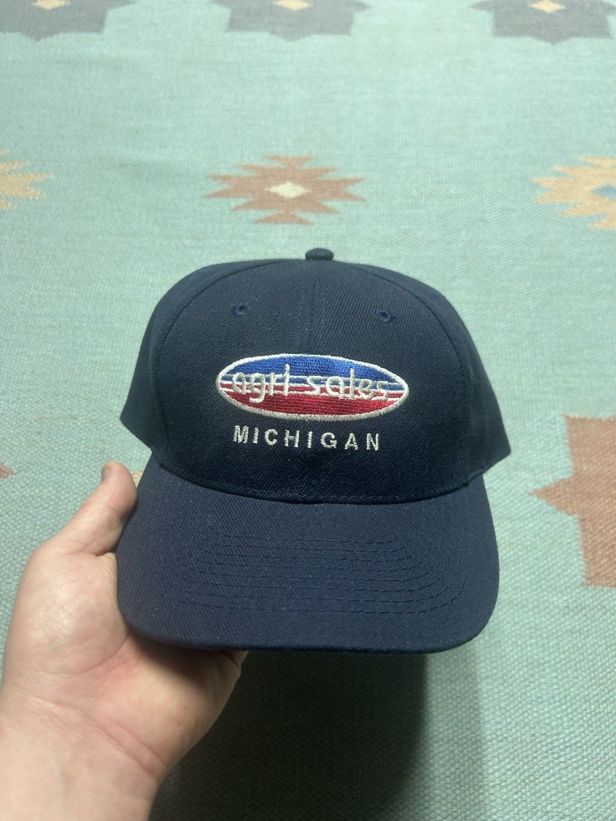 Vintage Vtg SnapBack hat Agri Sales Michigan the bean people farm Size ONE SIZE - 2 Thumbnail