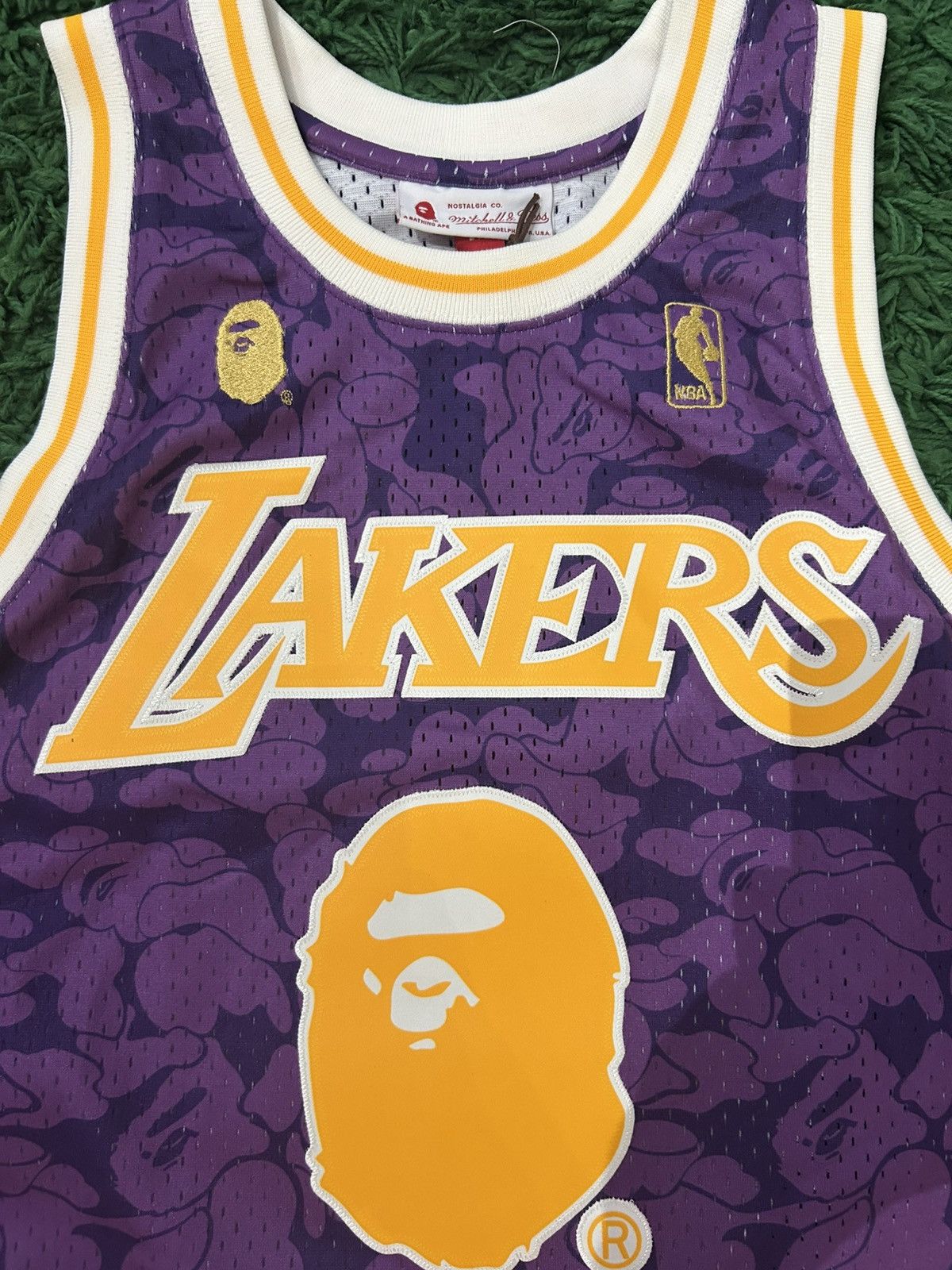 Bape × Mitchell & Ness × NBA Bape Laker Jersey Size US M / EU 48-50 / 2 - 3 Thumbnail