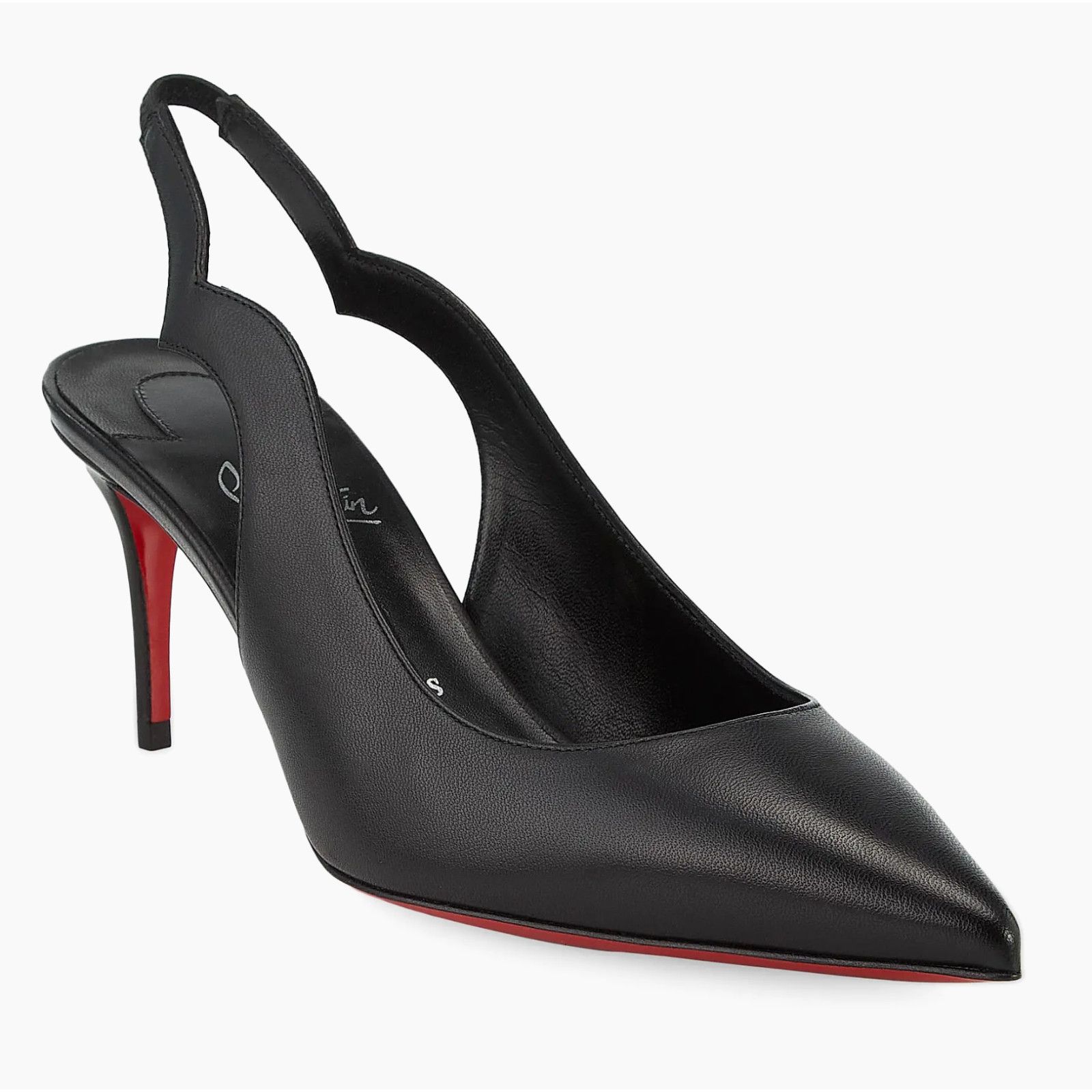Christian Louboutin Christian Louboutin Hot Chick Sling 70 Black Nappa 36.5 Size US 6.5 / IT 36.5 - 4 Thumbnail