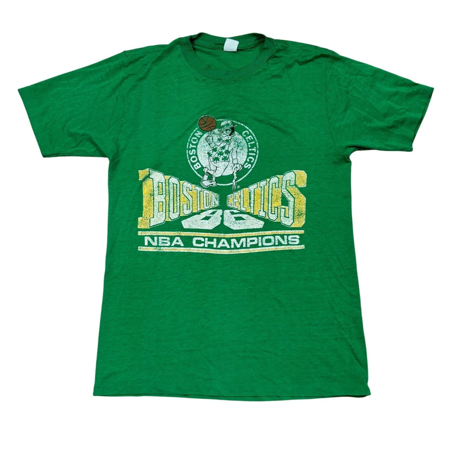 NBA × Vintage VTG 80s Boston Celtics NBA 1986 Champions Shirt Men's Small Size US S / EU 44-46 / 1 - 1 Thumbnail