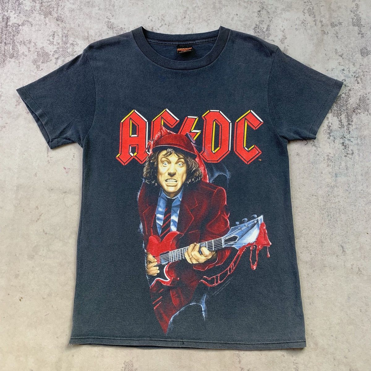 Band Tees Vintage AC/DC Sun Faded ERD GRUNGE Rock Band Tee Shirt Size US L / EU 52-54 / 3 - 2 Thumbnail