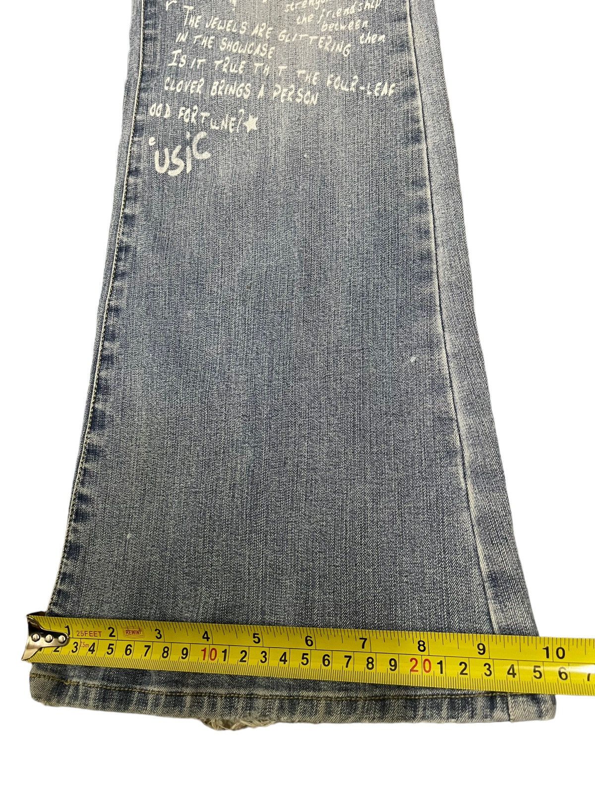 If Six Was Nine Vintage Japanese Brand Overprint Style Flare Jeans Size US 30 / EU 46 - 14 Thumbnail