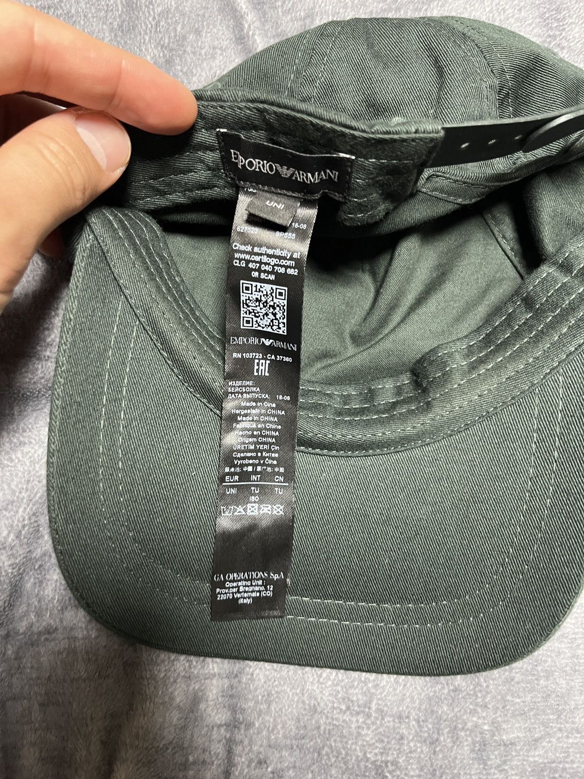 Emporio Armani emporio armani eagle logo cap Size ONE SIZE - 5 Thumbnail