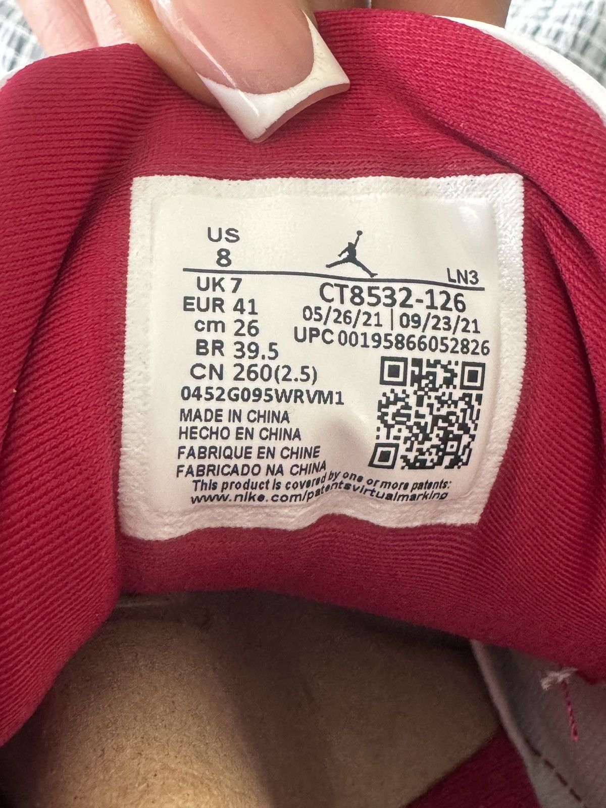 Jordan Brand Jordan 3 “Cardinal Red” Size US 8 / IT 38 - 4 Thumbnail