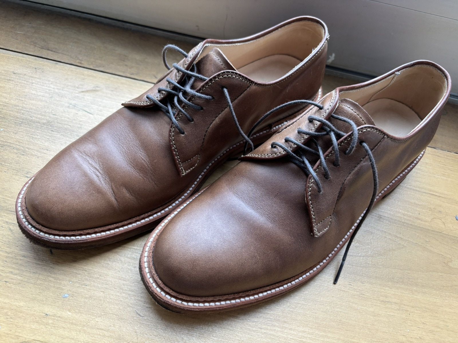 Alden Alden natural chromexcel plain toe blucher Size US 8.5 / EU 41-42 - 1 Thumbnail