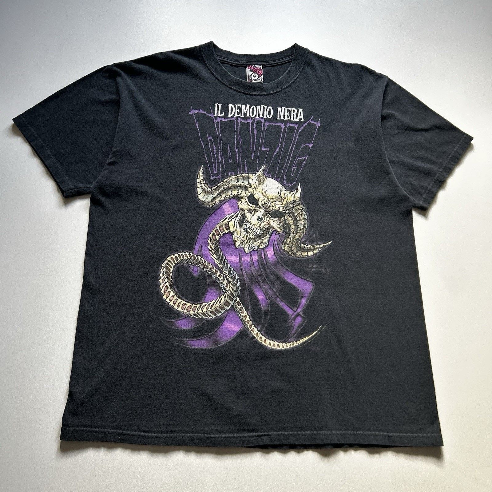 Band Tees Vintage Danzig T-Shirt XL Band Tee Il Demonio Nera Sun Faded Size US XL / EU 56 / 4 - 1 Thumbnail