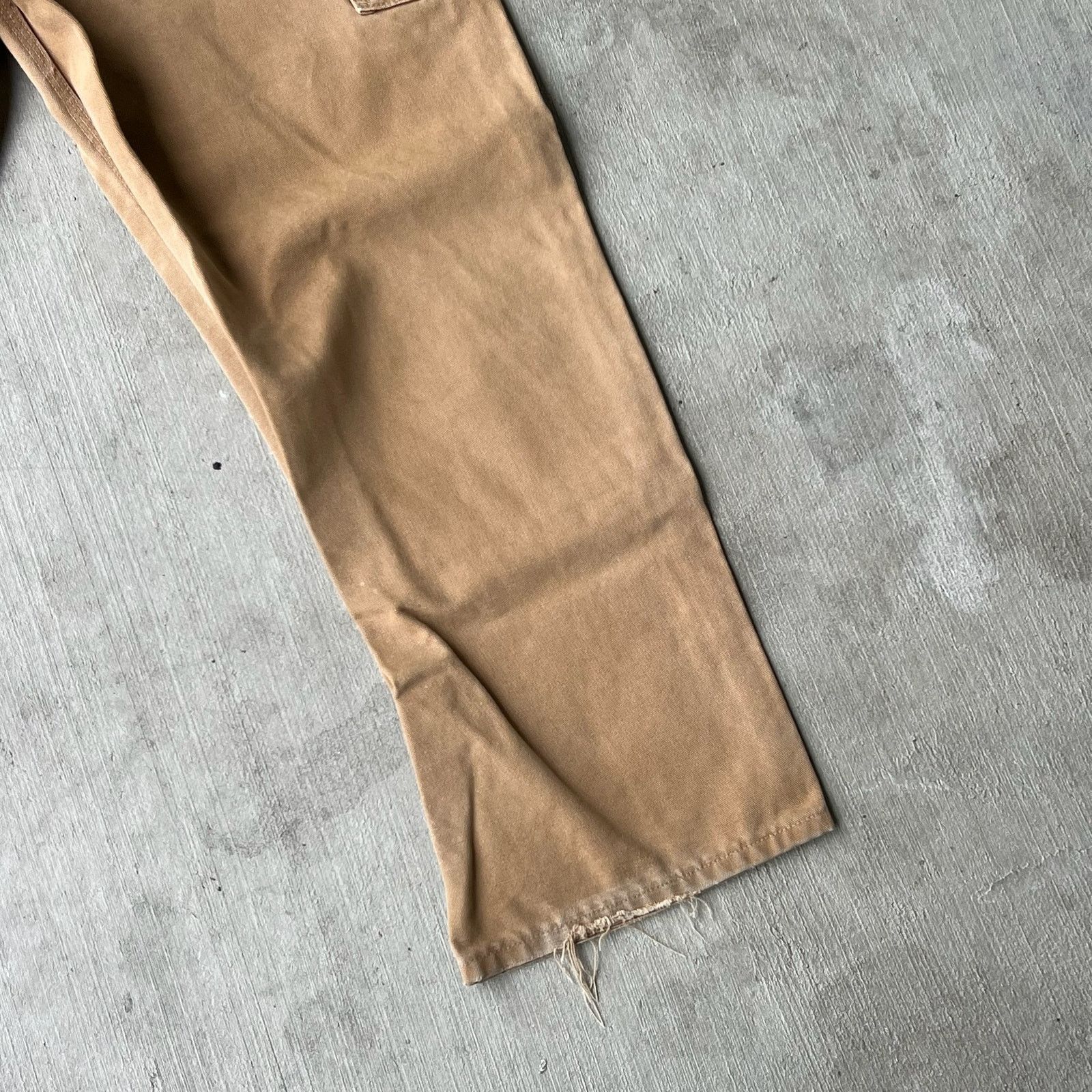 Carhartt × Vintage Carhartt faded brown double knee work wear carpenter pants Size US 37 - 10 Thumbnail