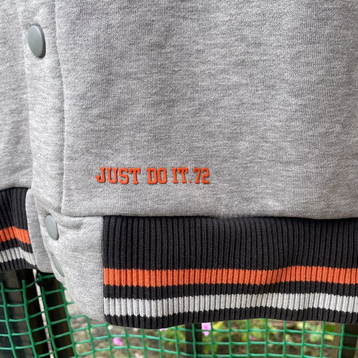 Nike × Vintage 🔥Vintage Nike Big Logo Spellout Full Buttons Varsity Jacket Size US M / EU 48-50 / 2 - 10 Thumbnail