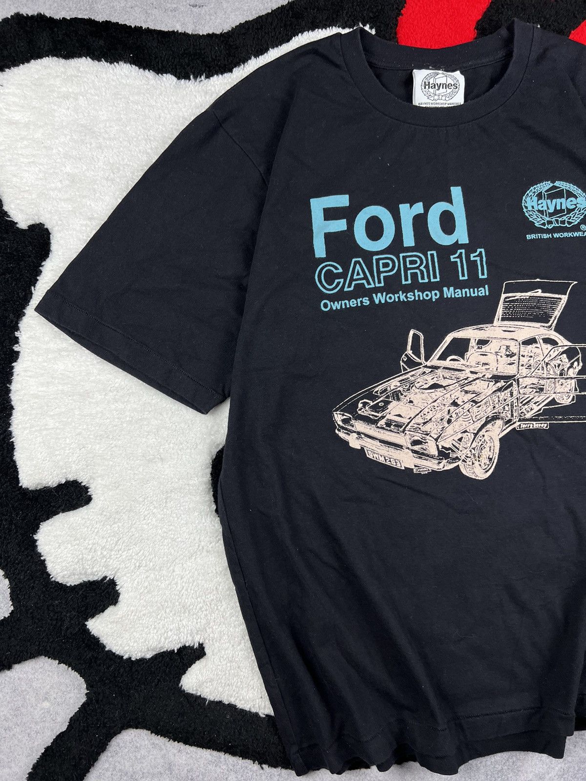 Vintage Vintage Ford Capri 11 British 90s Racing Manual Y2K Tee Size US M / EU 48-50 / 2 - 2 Thumbnail