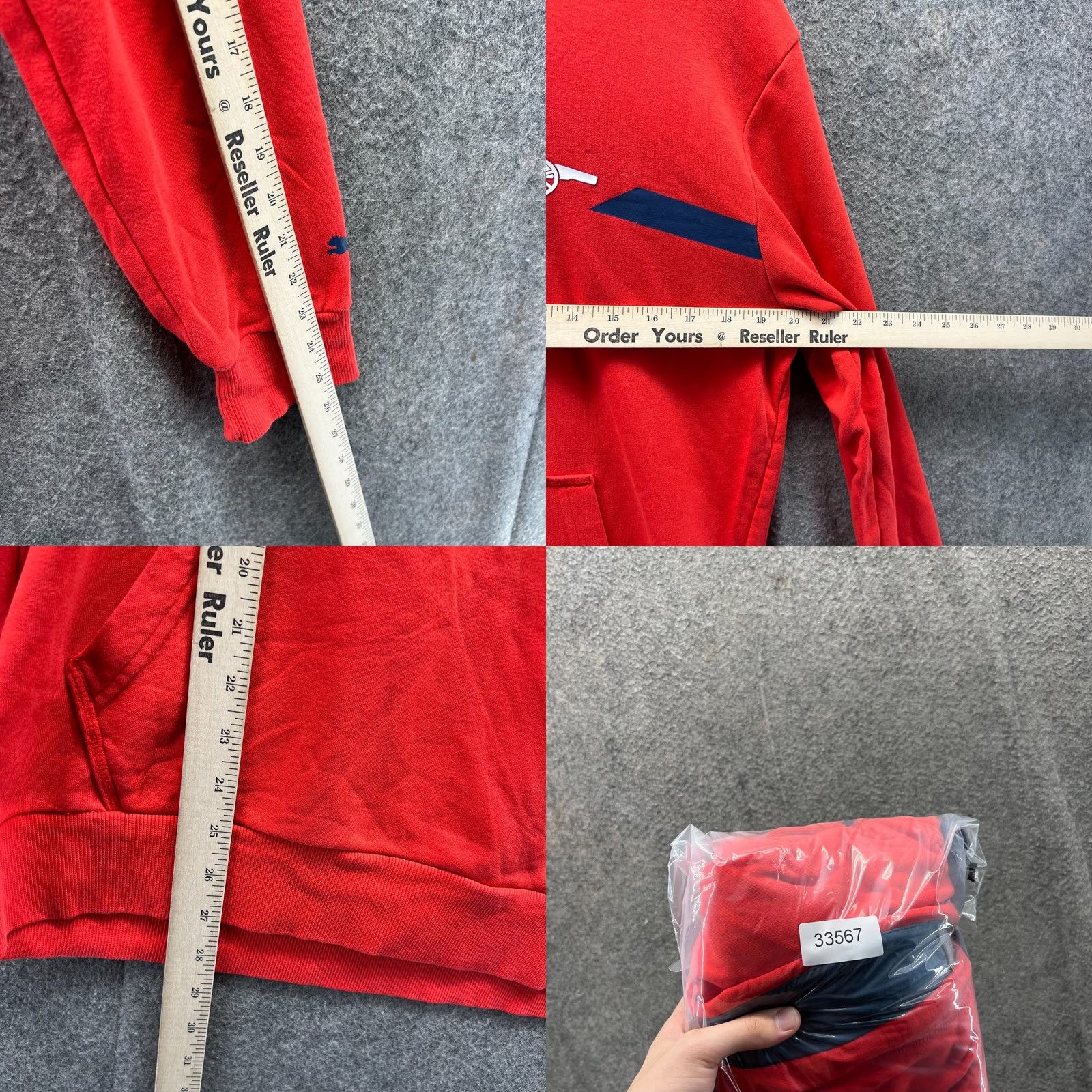 Puma VINTAGE Puma Hoodie Men Medium Orange Blue Pullover Fleece Jacket Lgo Sweater Sweatshirt Regular Size US M / EU 48-50 / 2 - 8 Thumbnail