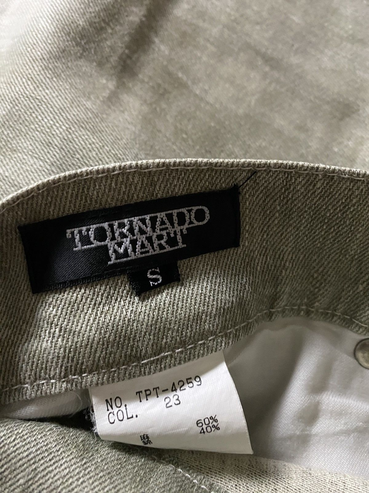 If Six Was Nine 2000's Tornado Mart Flared Spiral Rare Color Jeans Size US 30 / EU 46 - 11 Thumbnail