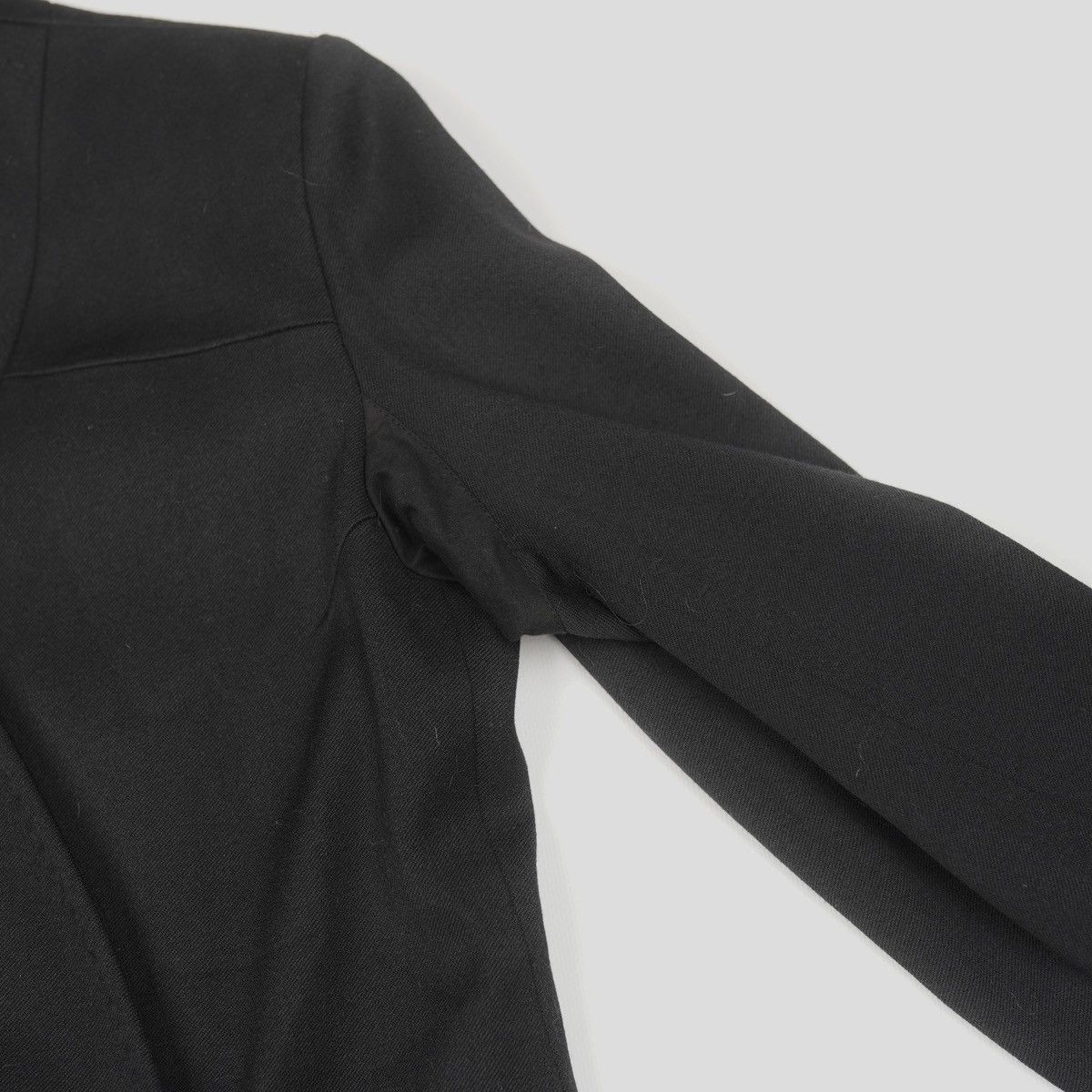 Ann Demeulemeester Ann Demeulemeester Wool Black Coat Jacket Kimono Vintage Size S / US 4 / IT 40 - 13 Thumbnail