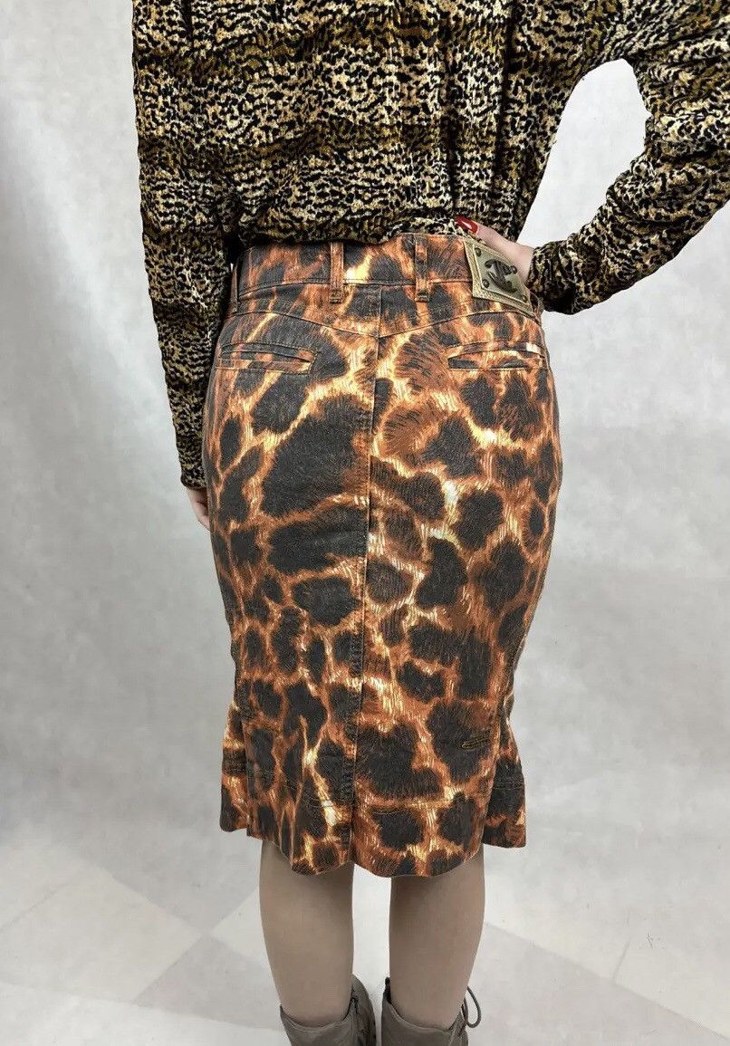 Just Cavalli × Roberto Cavalli Roberto Cavalli Just Cavalli Leopard Print Skirt Size EU 46 Size 32" / US 10 / IT 46 - 15 Thumbnail