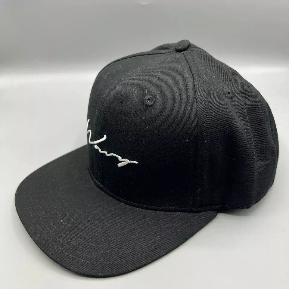 Other Wavy Brand Hat Men Black Surf Embroidered Snap Back Cap Size ONE SIZE - 2 Thumbnail