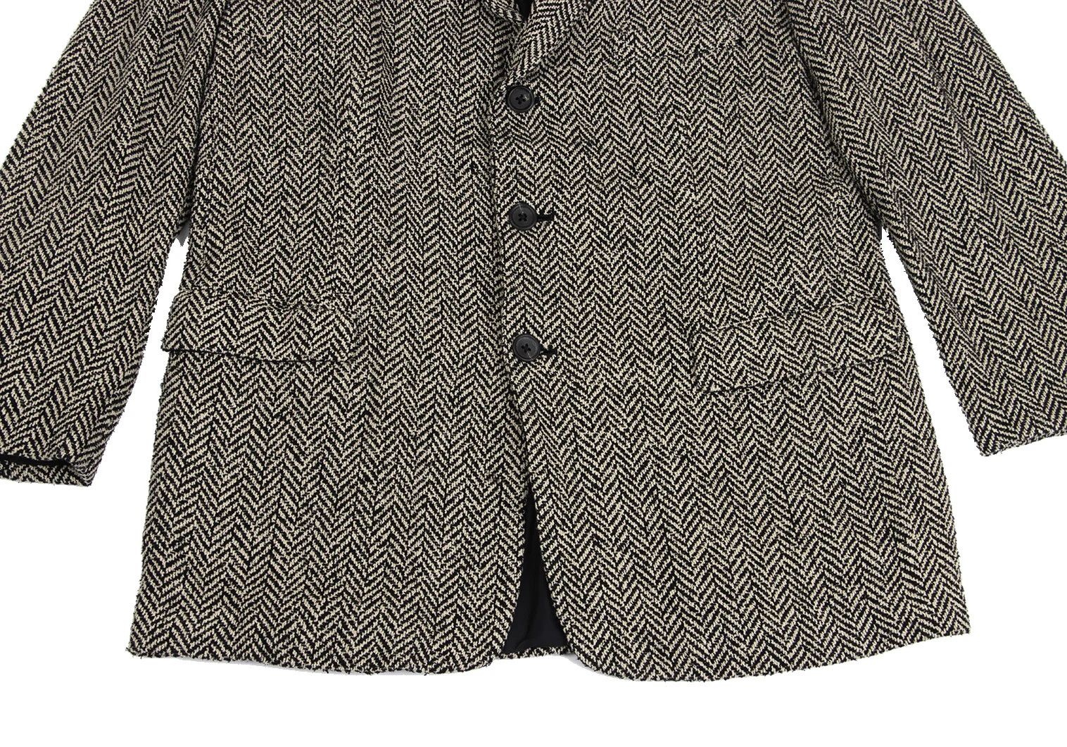 Yohji Yamamoto Yohji Yamamoto Houndstooth T Jacket Black Beige Size US S / EU 44-46 / 1 - 11 Thumbnail