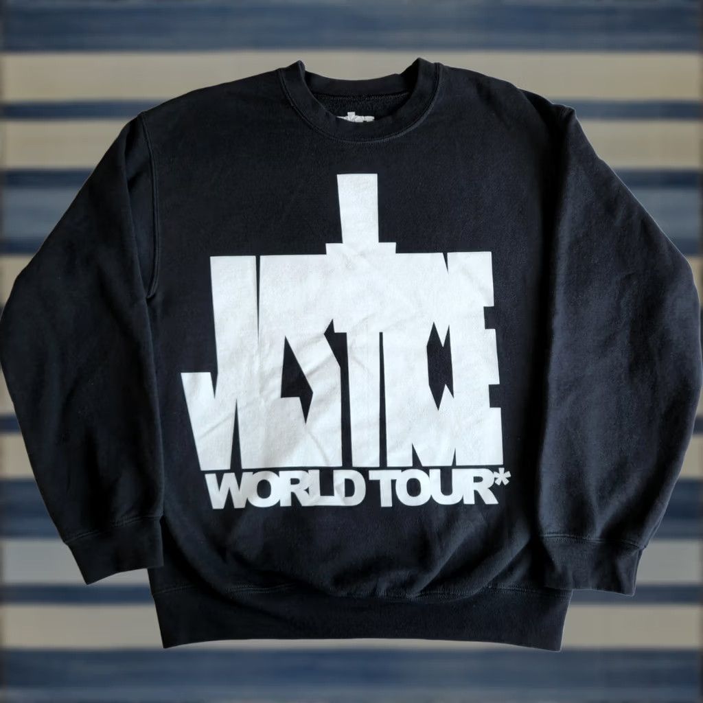 Vintage Justin Bieber Justice World Tour 2022 Official Music Merch Black Med Sweatshirt Size US M / EU 48-50 / 2 - 1 Thumbnail
