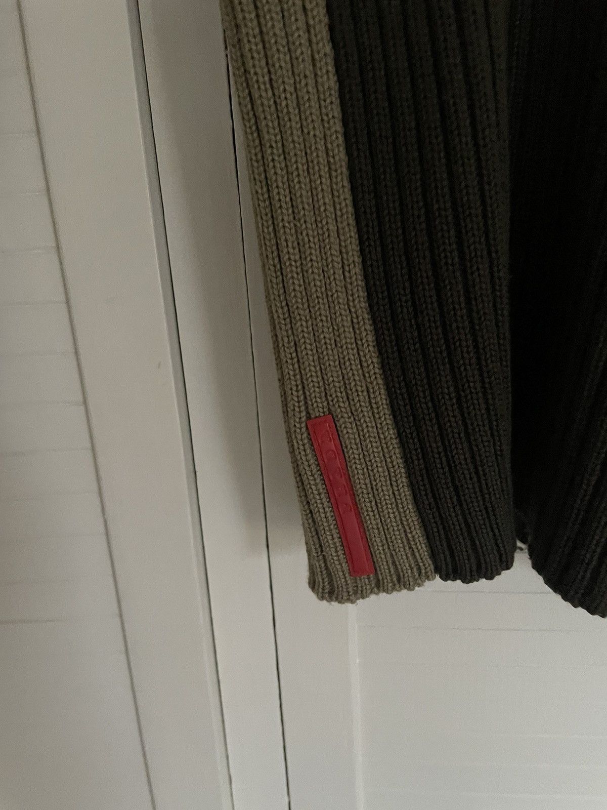 Prada PRADA KHAKI ARMY STYLE TWO TONE KNIT Size S / US 4 / IT 40 - 2 Thumbnail