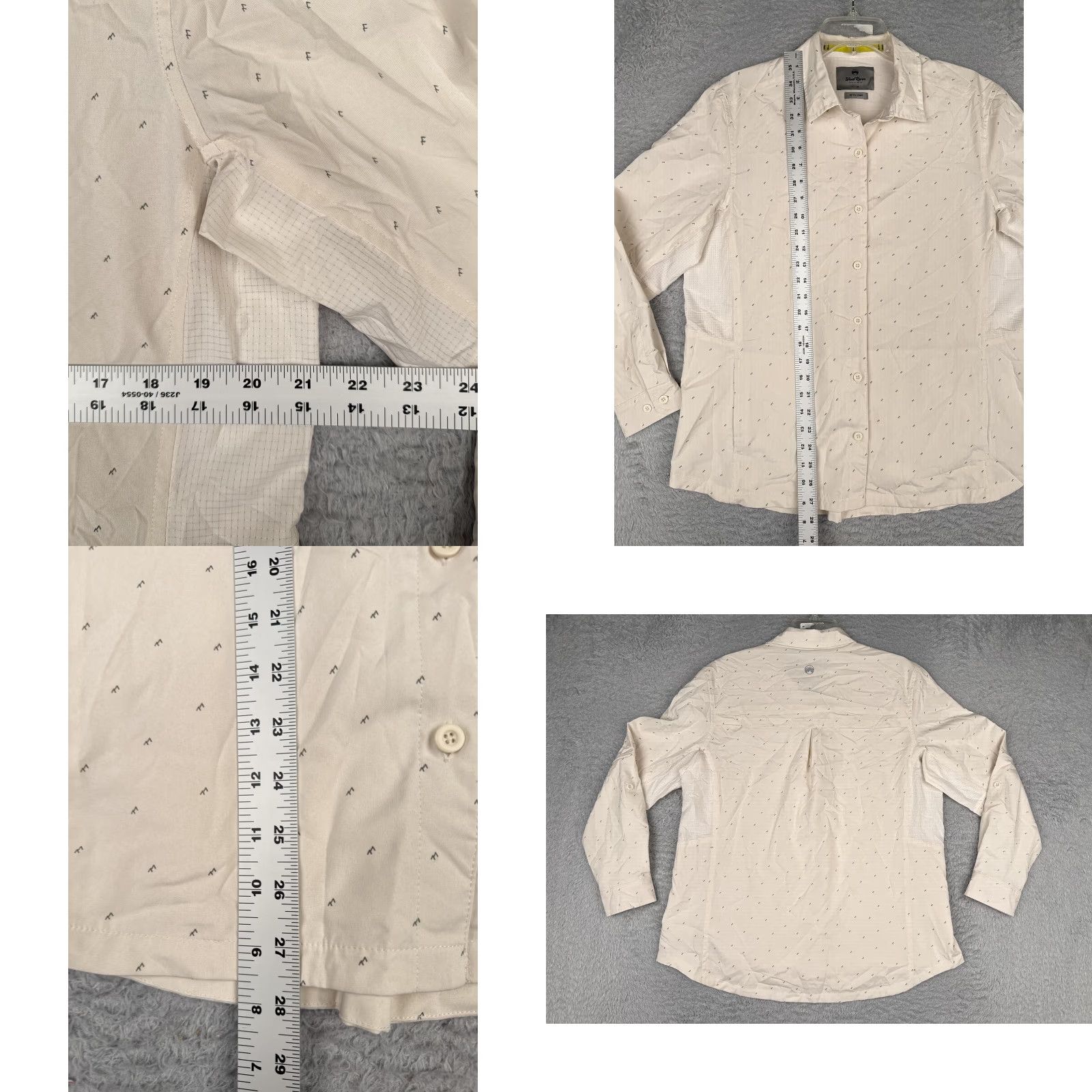 Vintage Wind River Shirt Women Large White No Fly Zone Long Sleeve Button Up Outdoor Size L / US 10 / IT 46 - 8 Thumbnail
