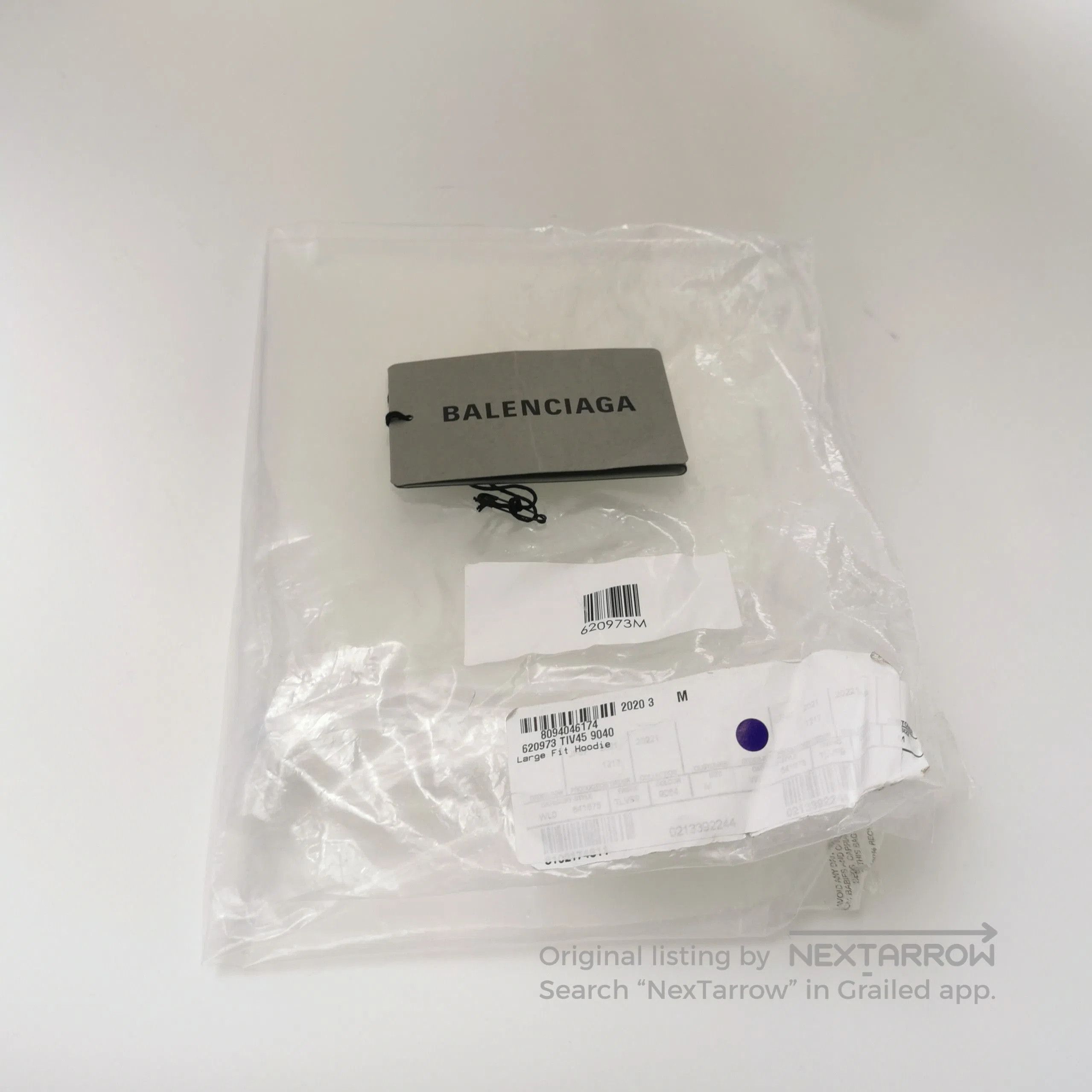 Balenciaga Balenciaga White Torch Logo Oversized Hoodie. Size US XS / EU 42 / 0 - 2 Thumbnail