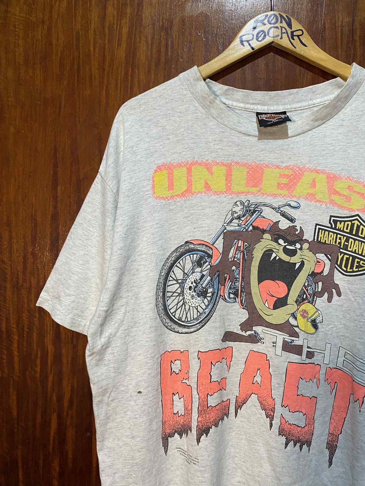 Vintage Vintage 1992 HARLEY DAVIDSON X TAZMANIAN DEVIL TEE Size US XL / EU 56 / 4 - 2 Thumbnail