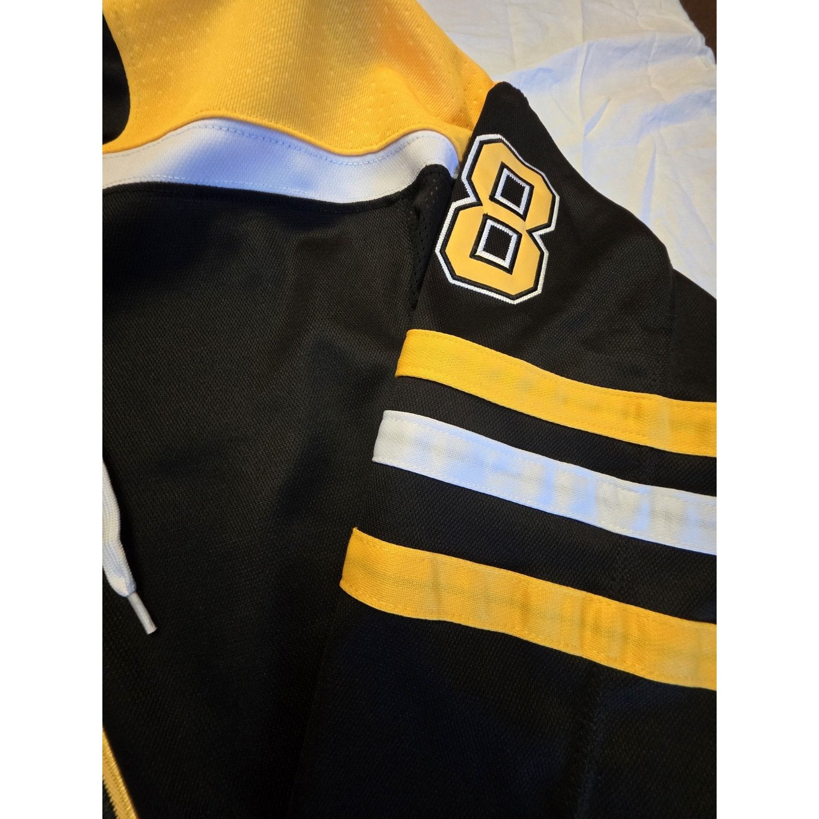 Adidas Boston Bruins Men's Size 52 Adidas Authentic Pastrnak Hockey Size 46 - 4 Thumbnail