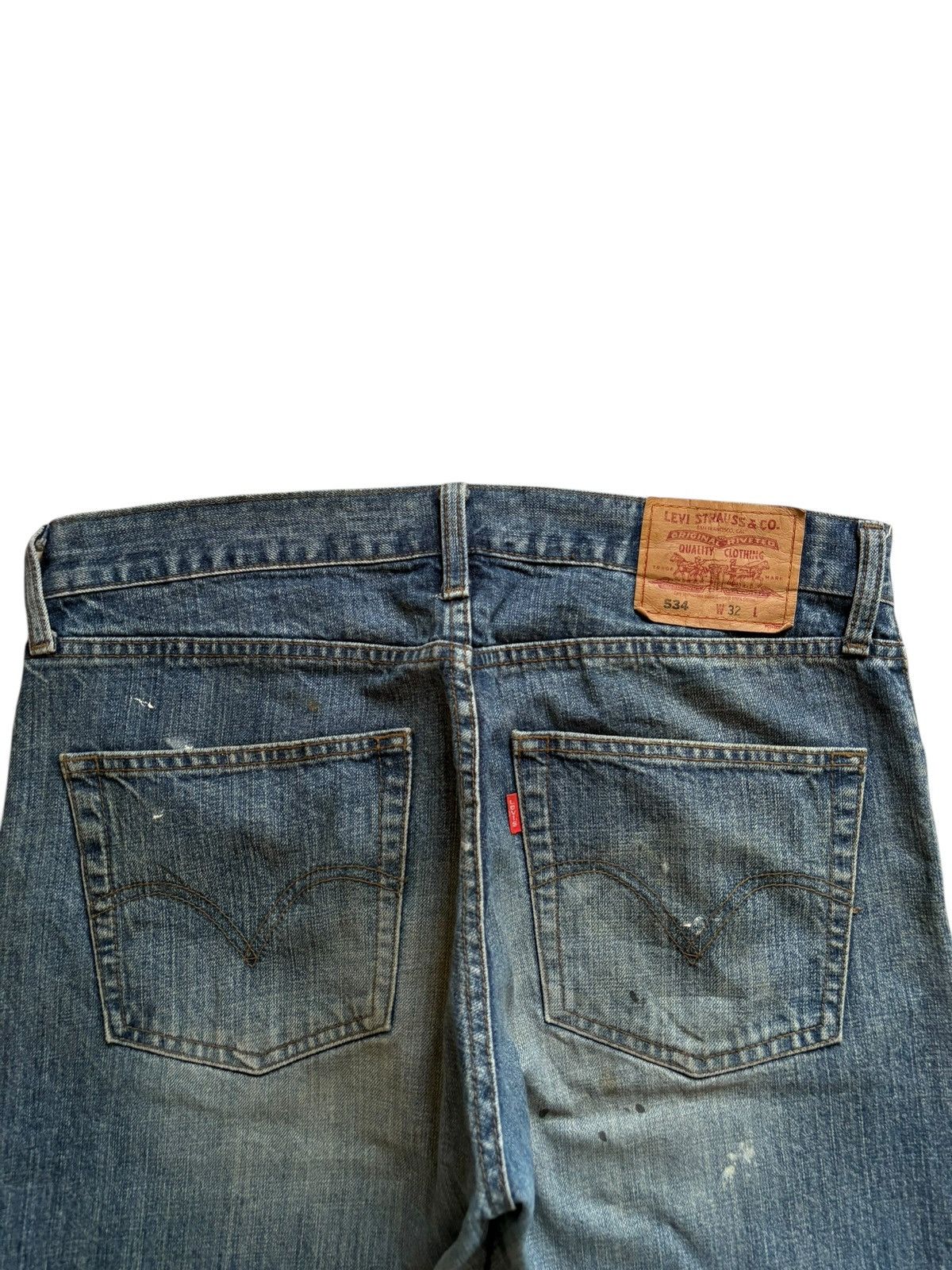 Levi's Vintage 90s Levis 534 Mud Wash Loose Jean Shorts Jorts Size US 34 / EU 50 - 10 Thumbnail