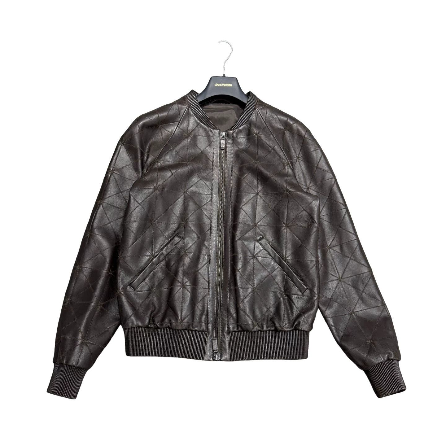 Giorgio Armani Giorgio Armani Quilted Lamb Leather Jacket Size M Size US M / EU 48-50 / 2 - 1 Thumbnail