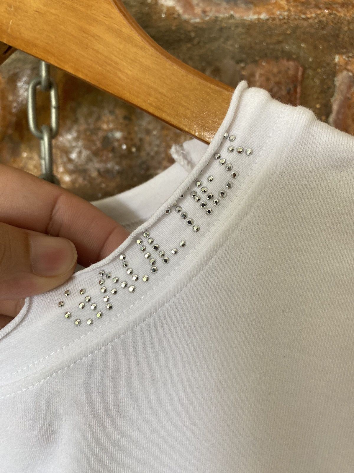 Jean Paul Gaultier 1990s JPG Swarovski Neck logo Size S / US 4 / IT 40 - 7 Thumbnail