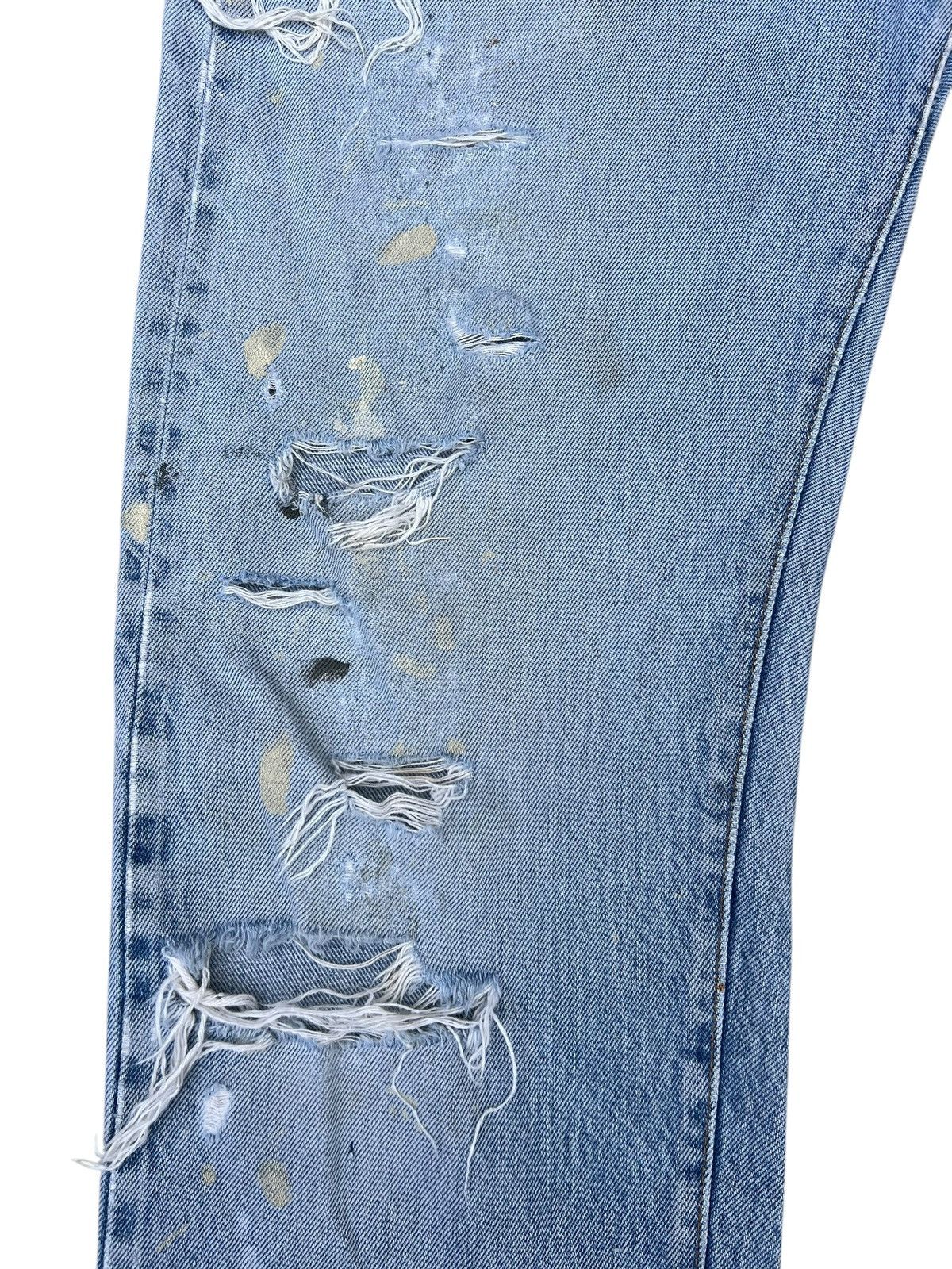 Levi's Trashed Vintage 80s Levi’s 501 Redline Selvedge Denim Jeans Size US 32 / EU 48 - 8 Thumbnail