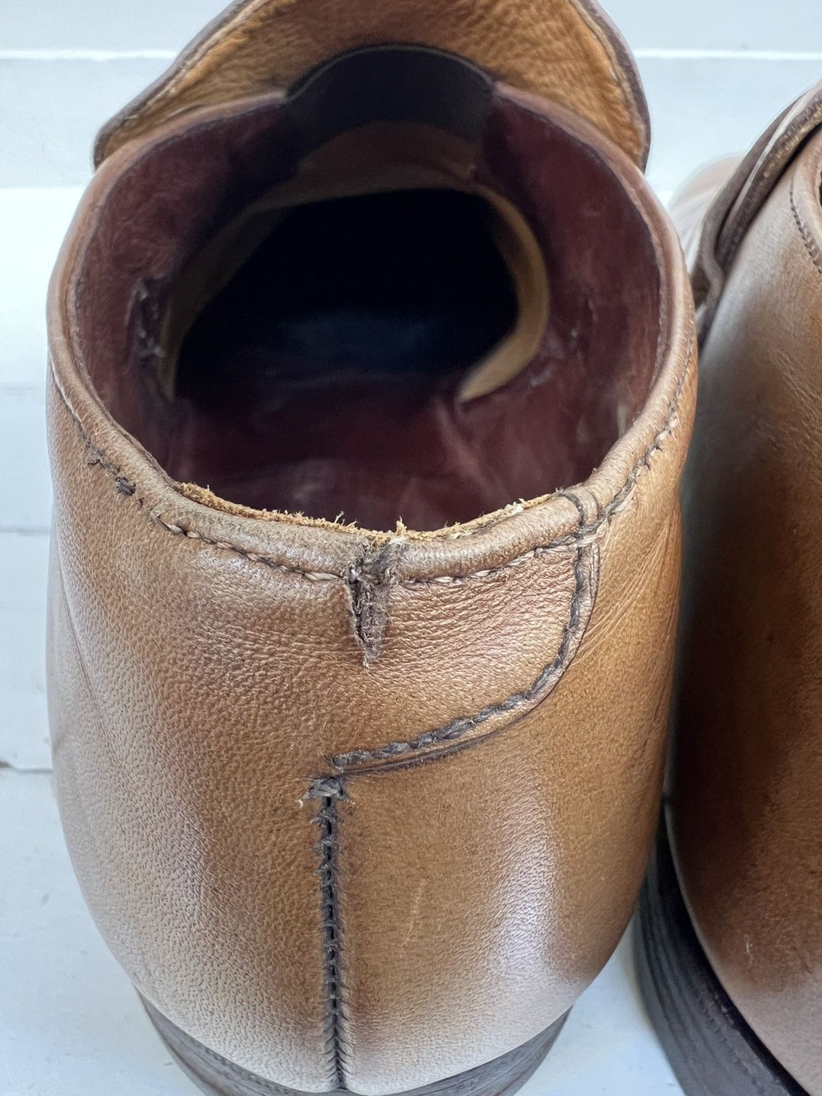 Crockett & Jones Crockett & Jones Portman Brown Leather Monk Strap Shoes Size US 8 / EU 41 - 16 Thumbnail