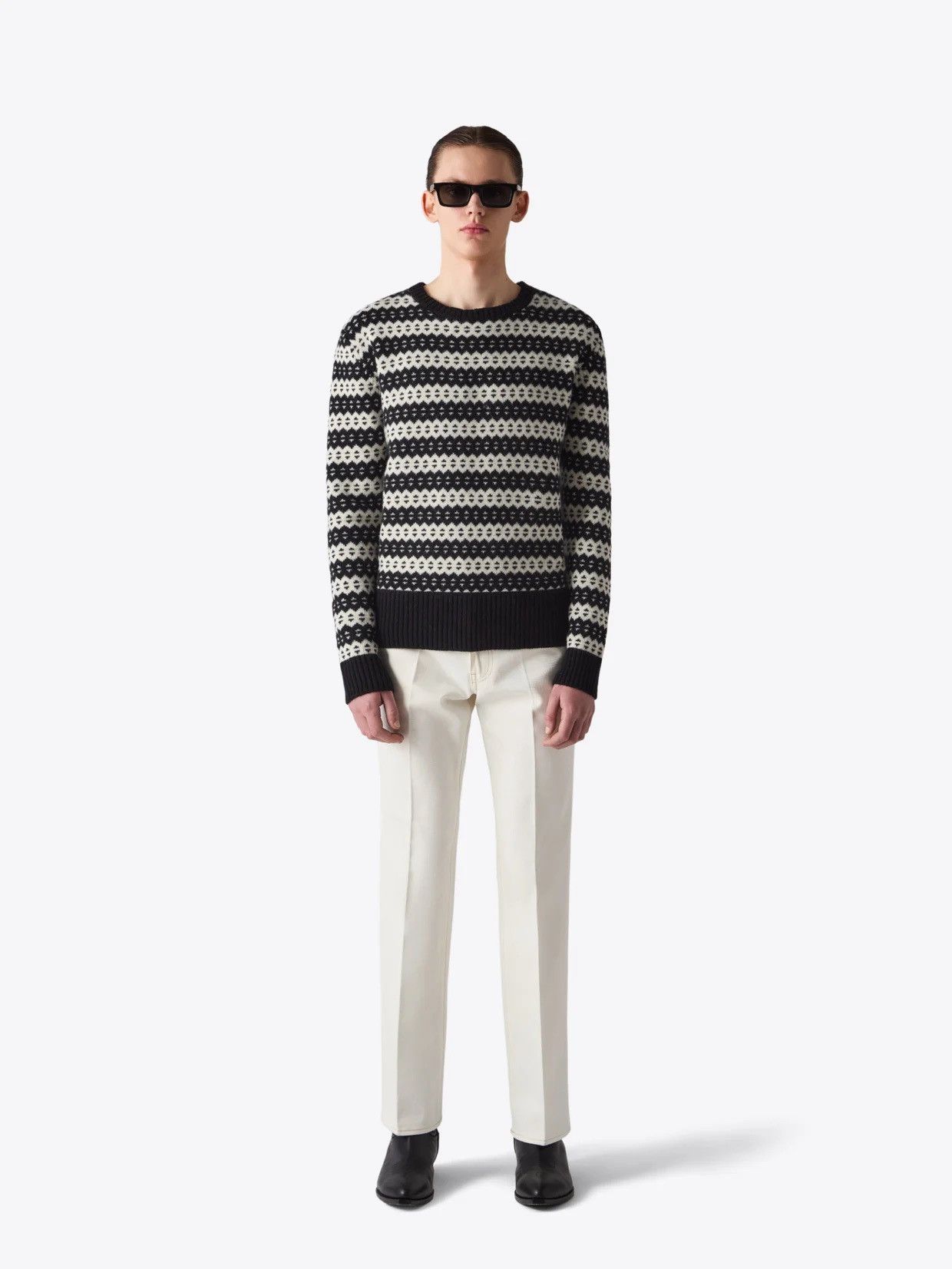 Blk Dnm Sweater 03 Black Jacquard Size Small Size US S / EU 44-46 / 1 - 4 Thumbnail
