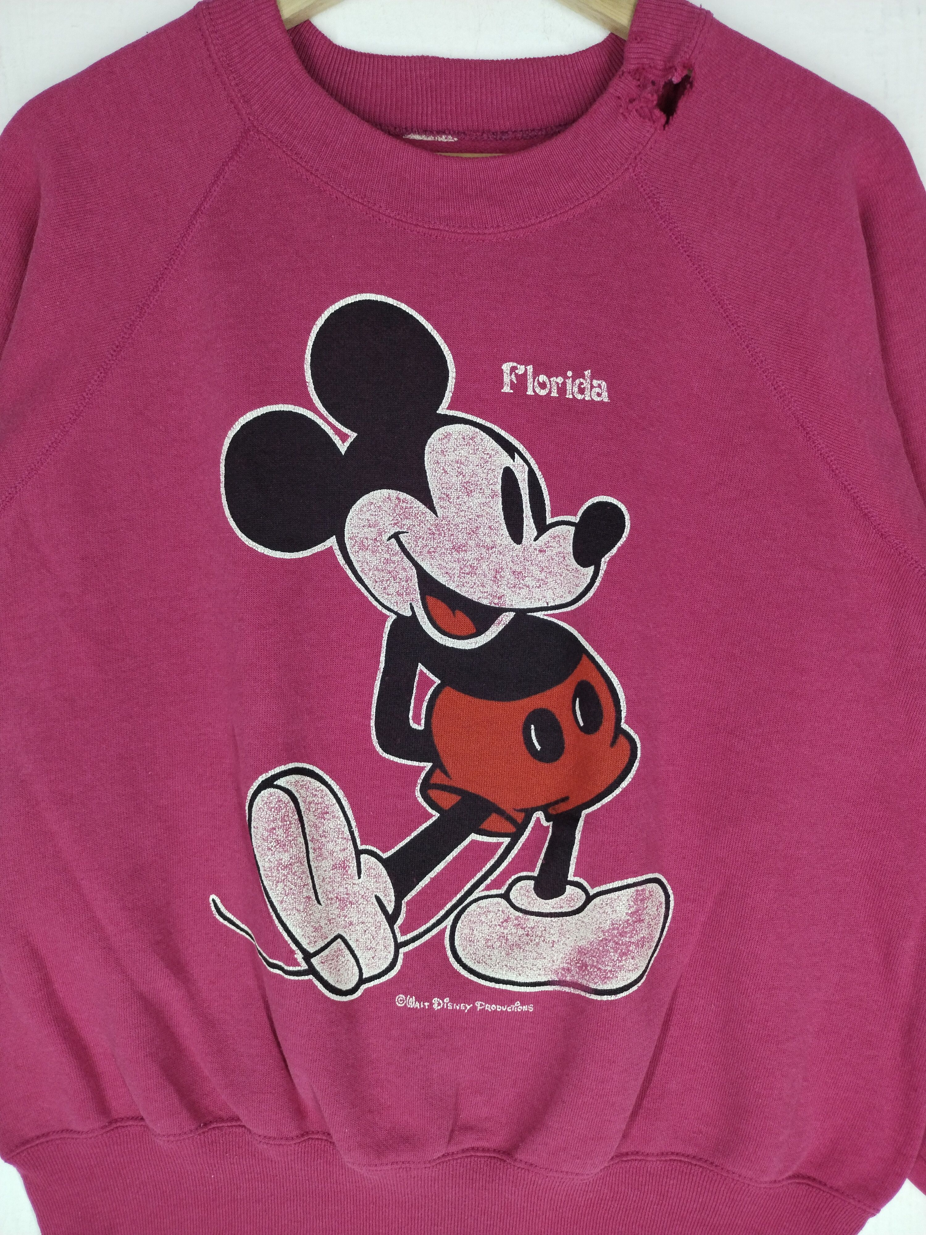 Mickey Mouse Vtg Mickey Mouse Florida Sweatshirt Size US L / EU 52-54 / 3 - 4 Thumbnail