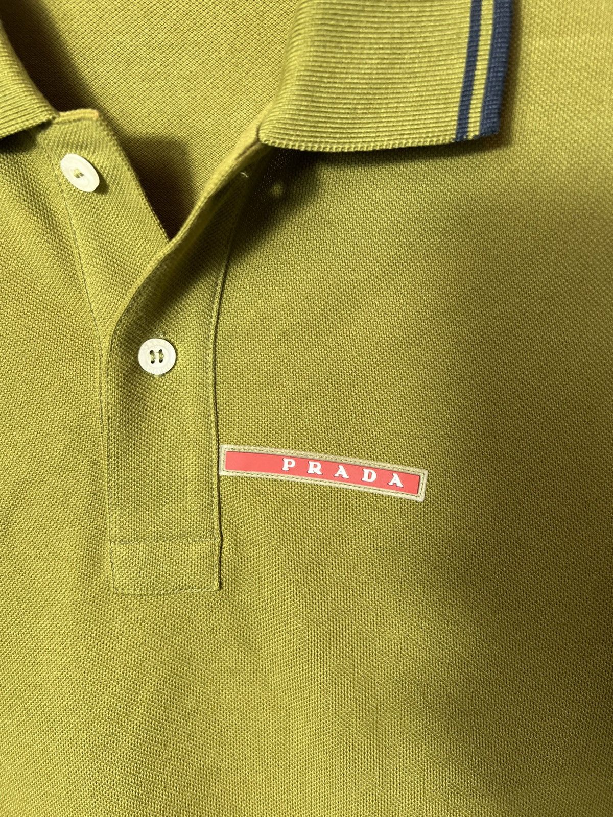 Prada Vintage luxury designer Prada Red Tab Green T-shirt Size S Size US S / EU 44-46 / 1 - 3 Thumbnail