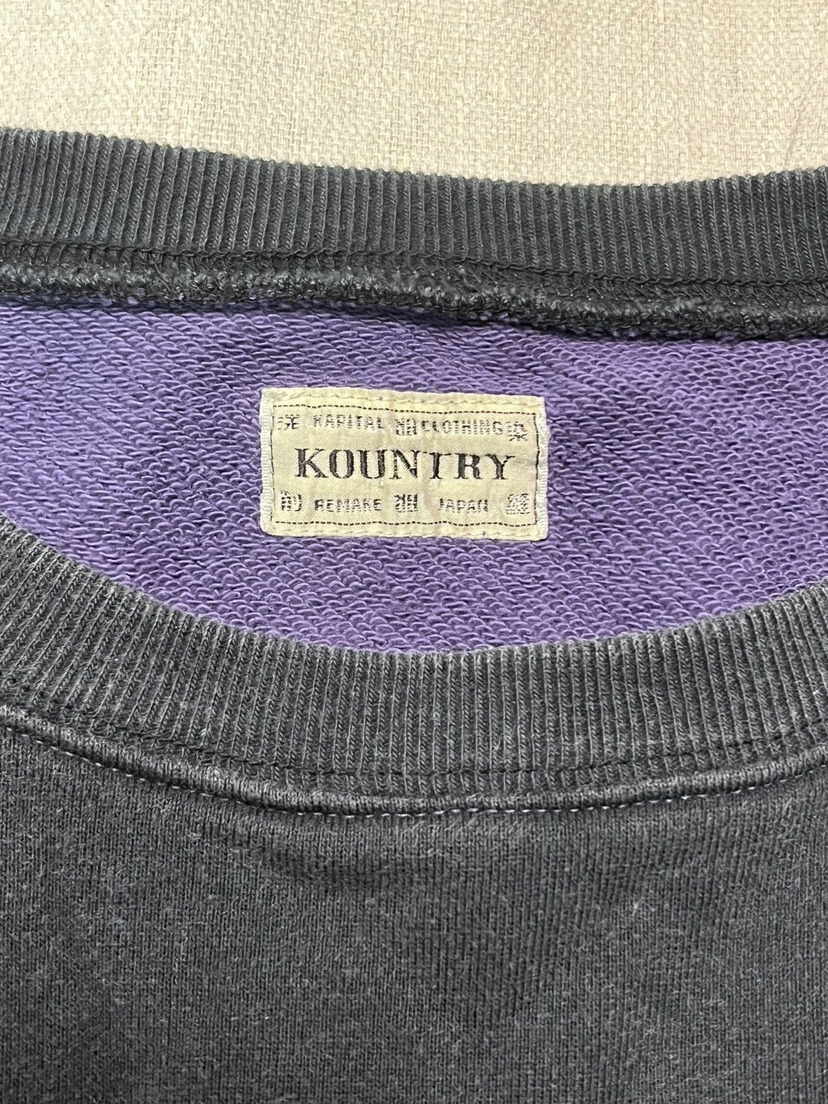 Kapital Kountry Fleece Bone 2TONE Skeleton Crewneck Size US XL / EU 56 / 4 - 4 Thumbnail