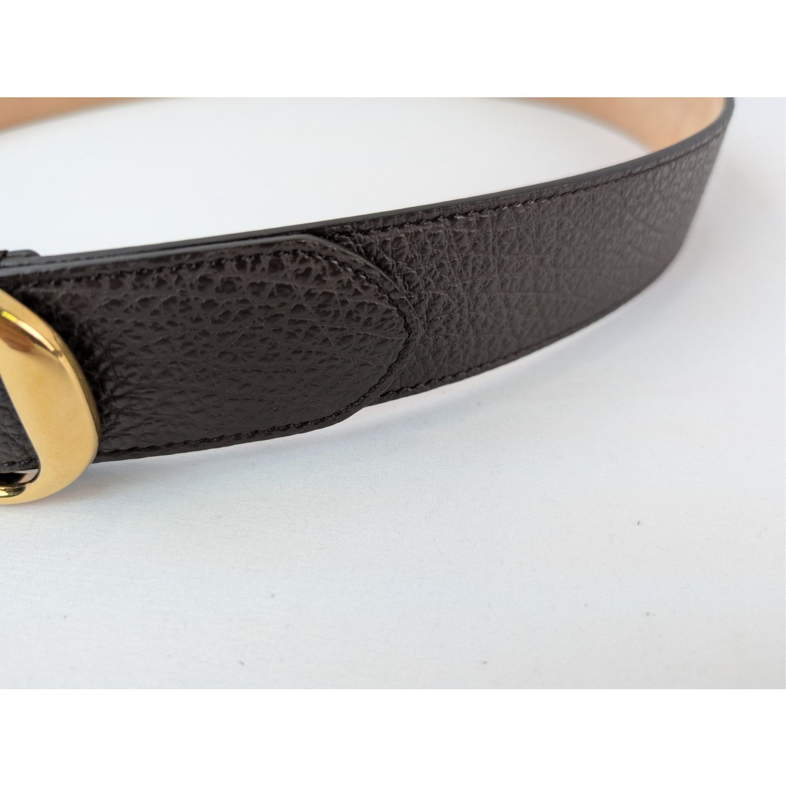 Tom Ford o1rshd1 Size: 85 / Men's Vacchetta Leather Oval-Buckle Belt Size 34 - 6 Thumbnail